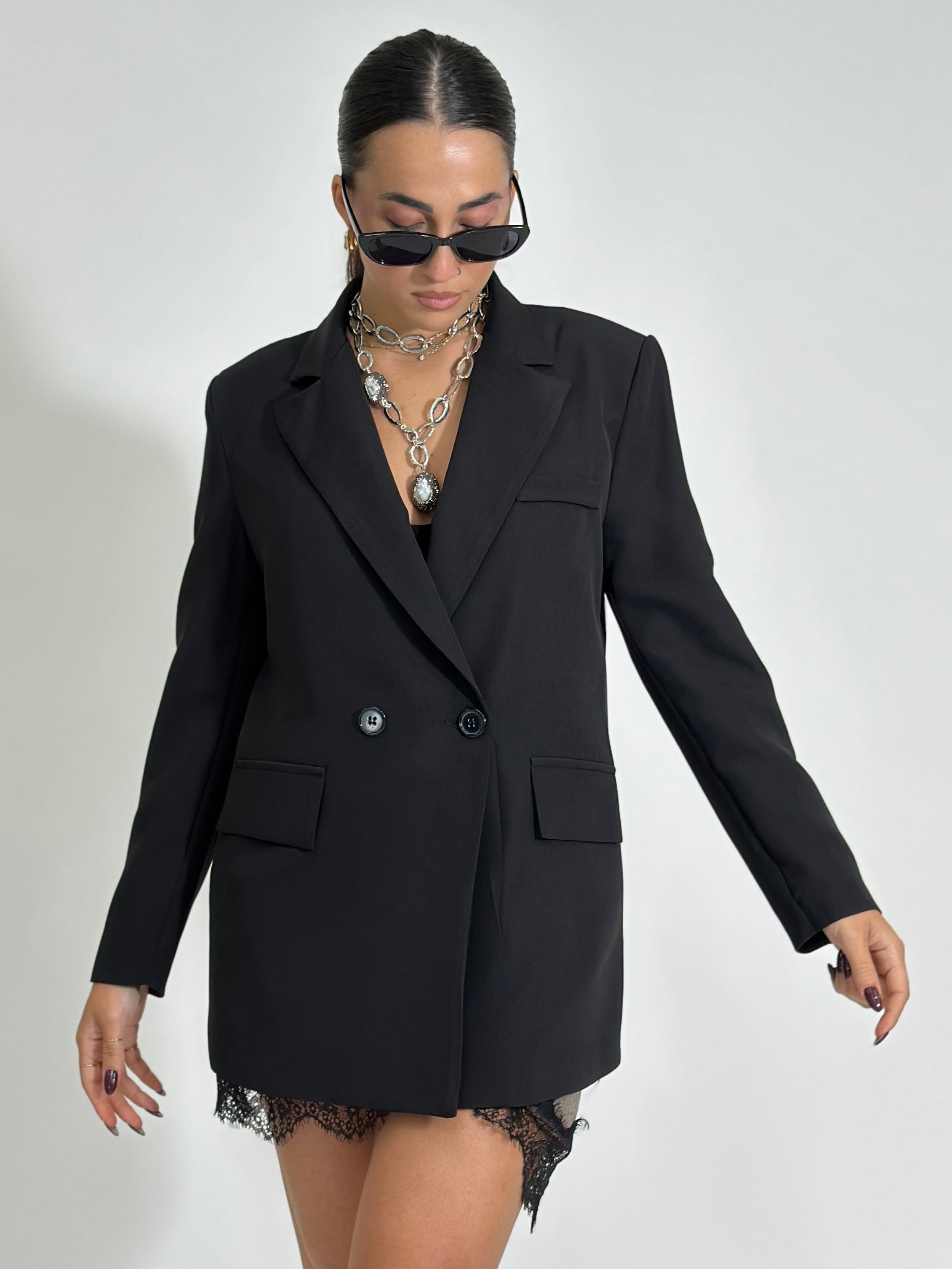 Giacca doppio petto 2412 NERO