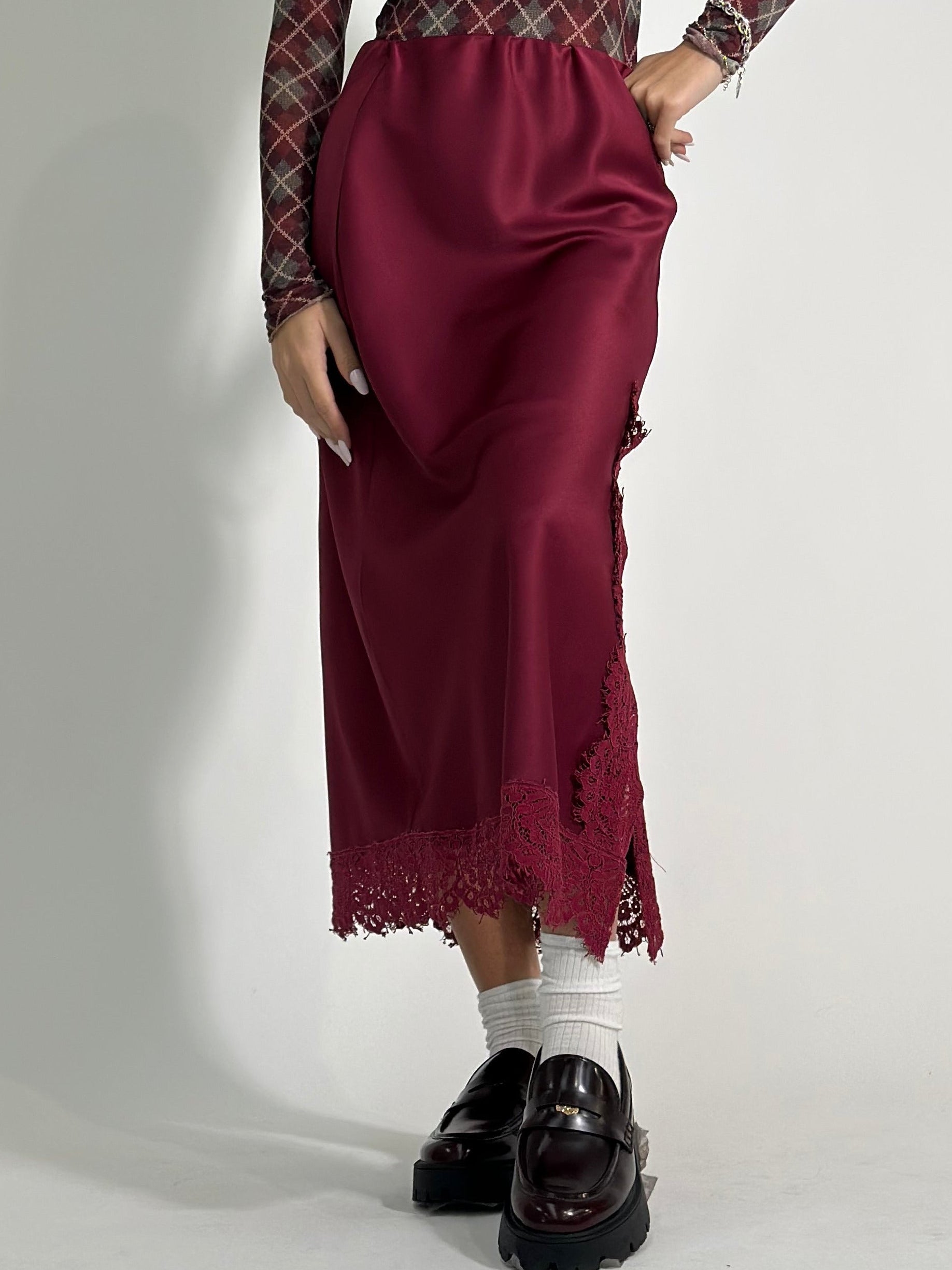 Gonna lingerie 11917 BURGUNDY