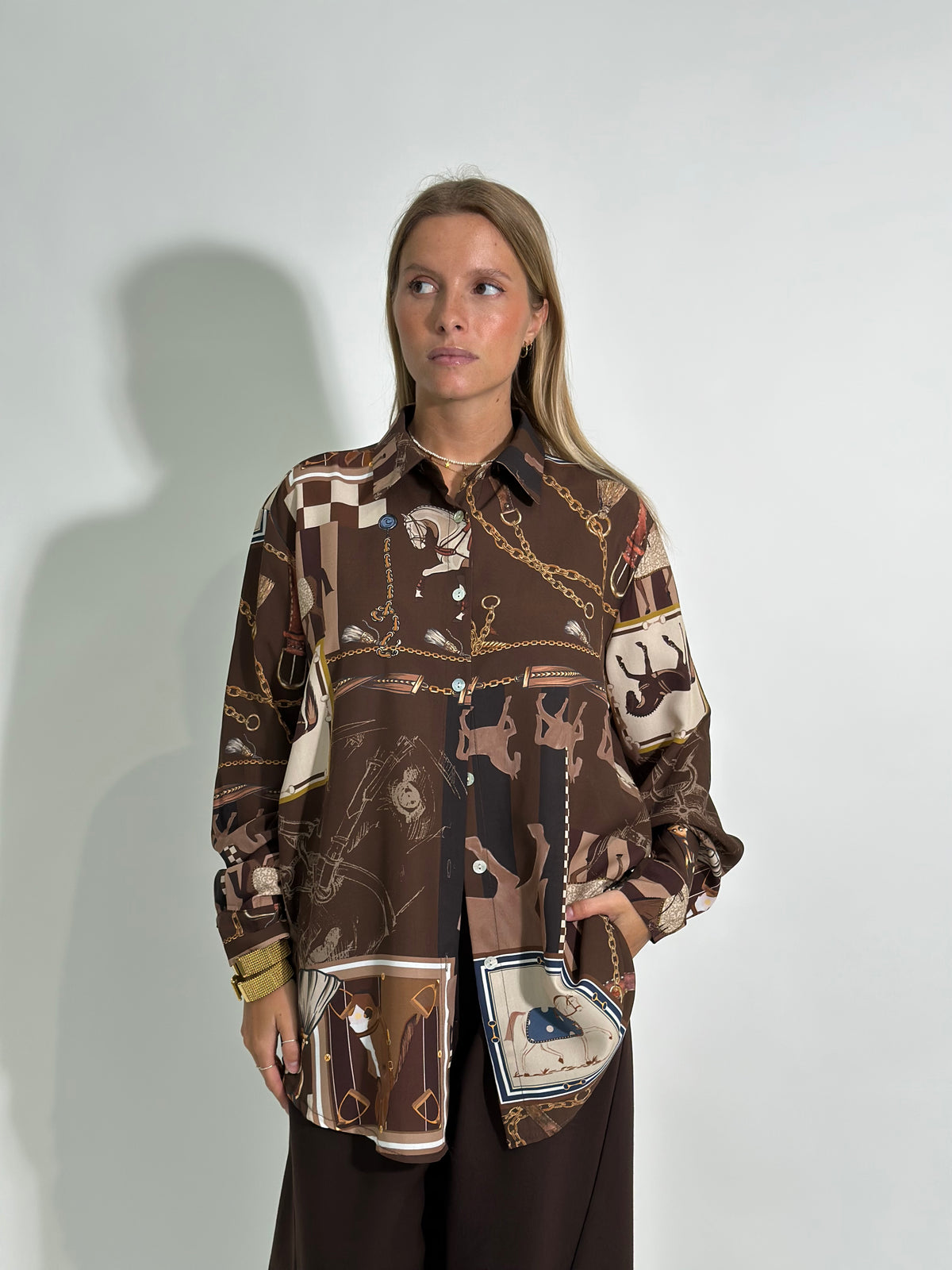 Camicia Horse 22040 MORO