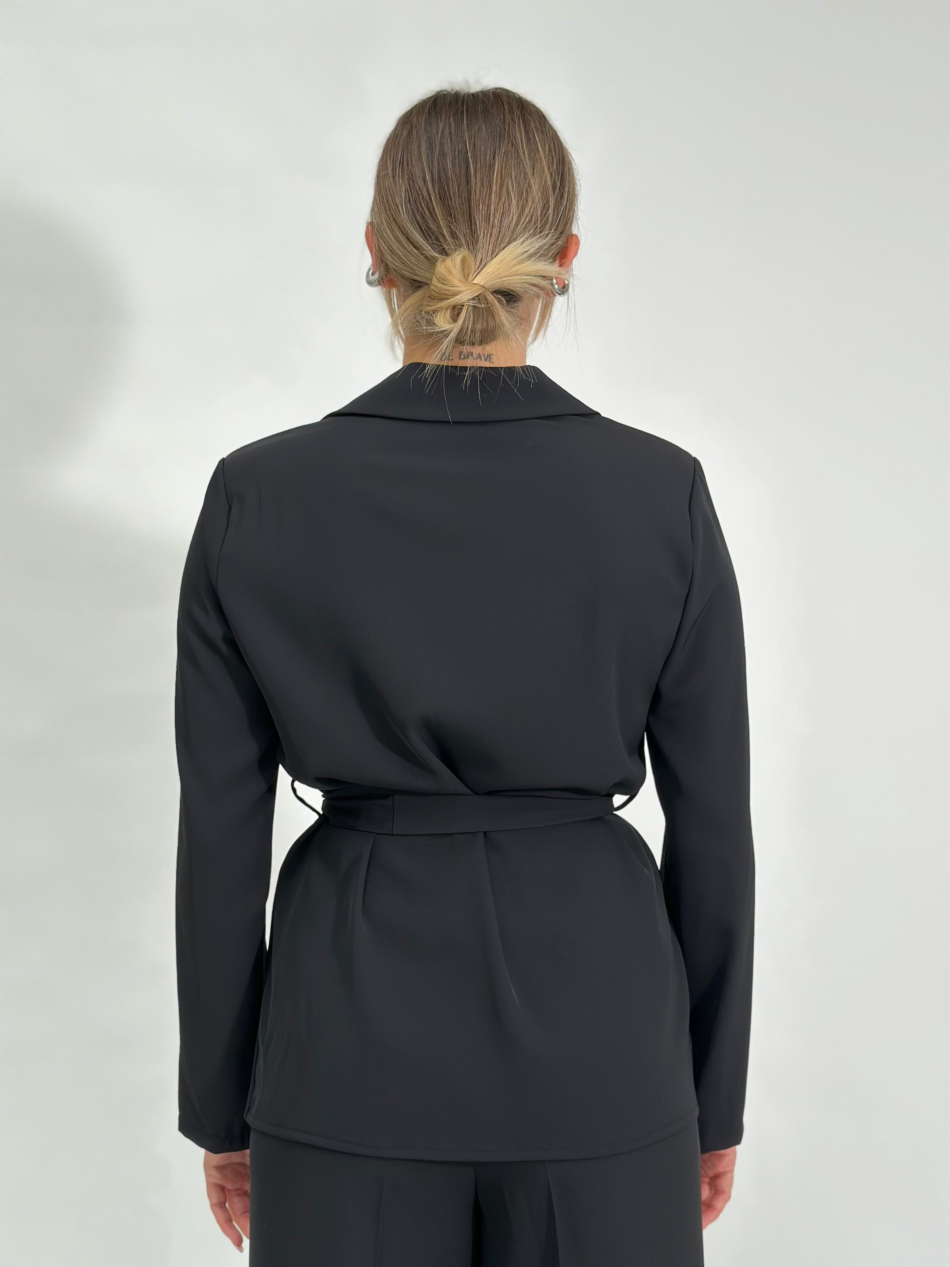 Giacca fluido 6329 nero