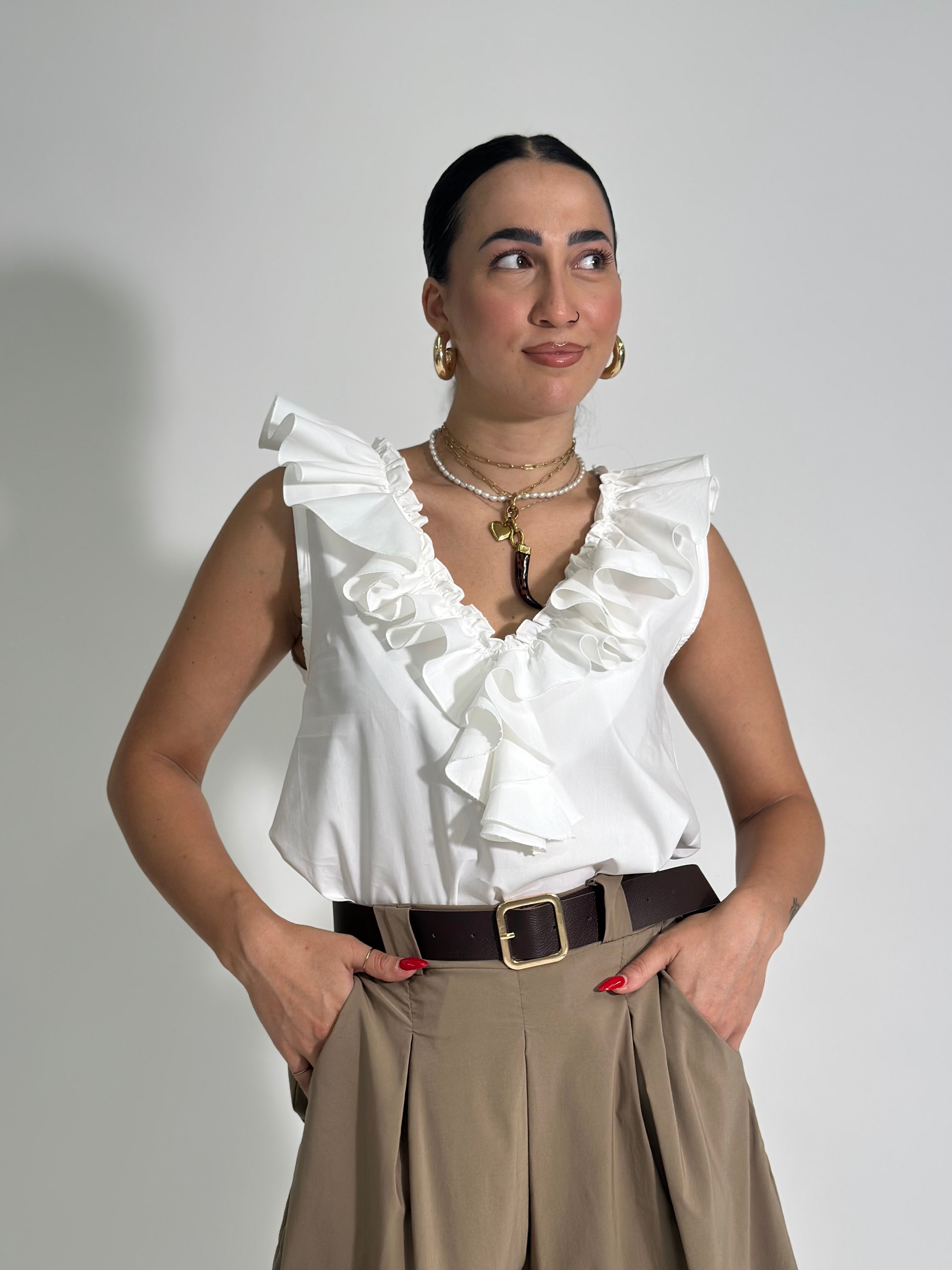 Camicia rouge 55534 BIANCO