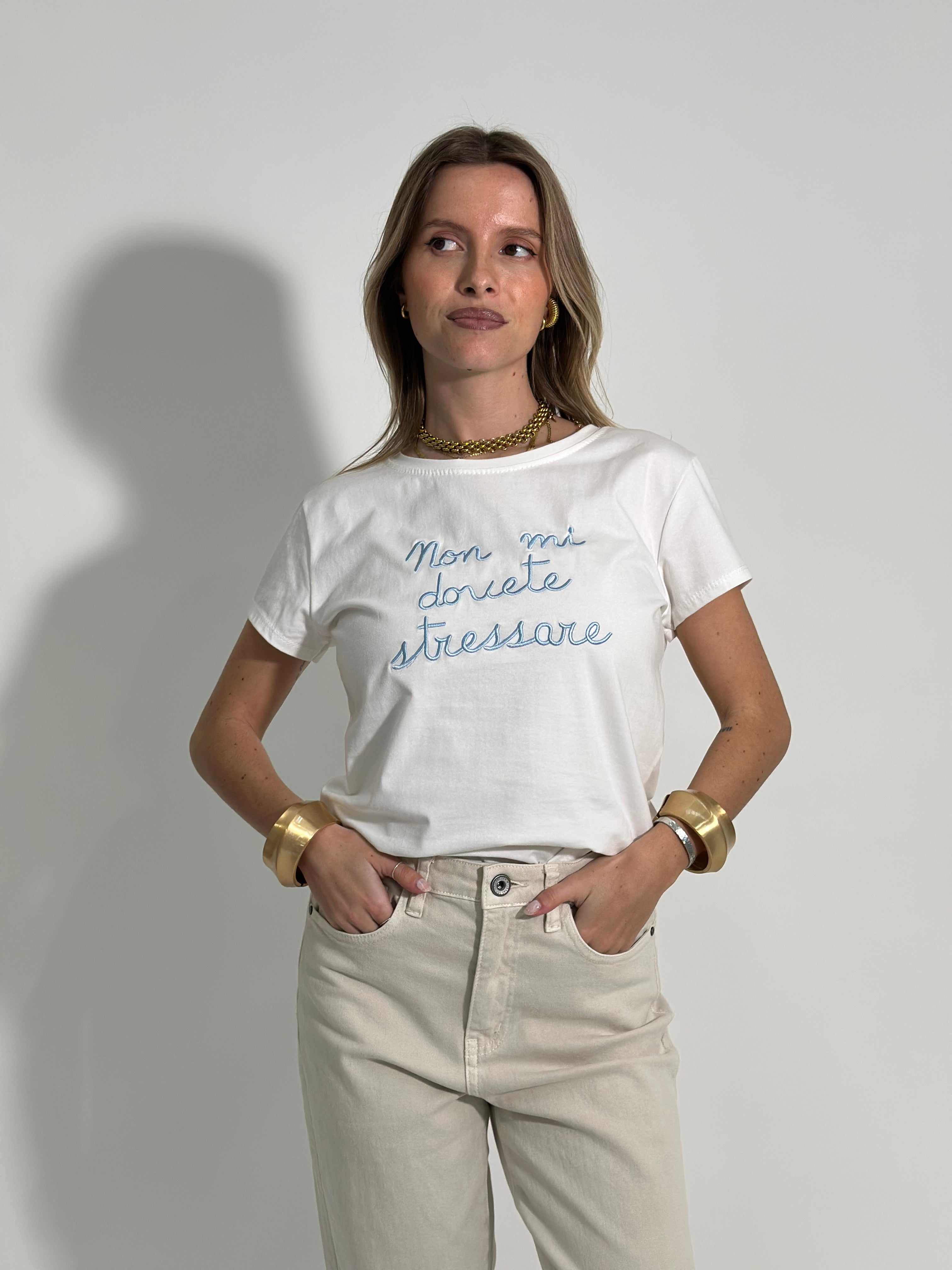 T-shirt "non mi dovete stressare" 8116