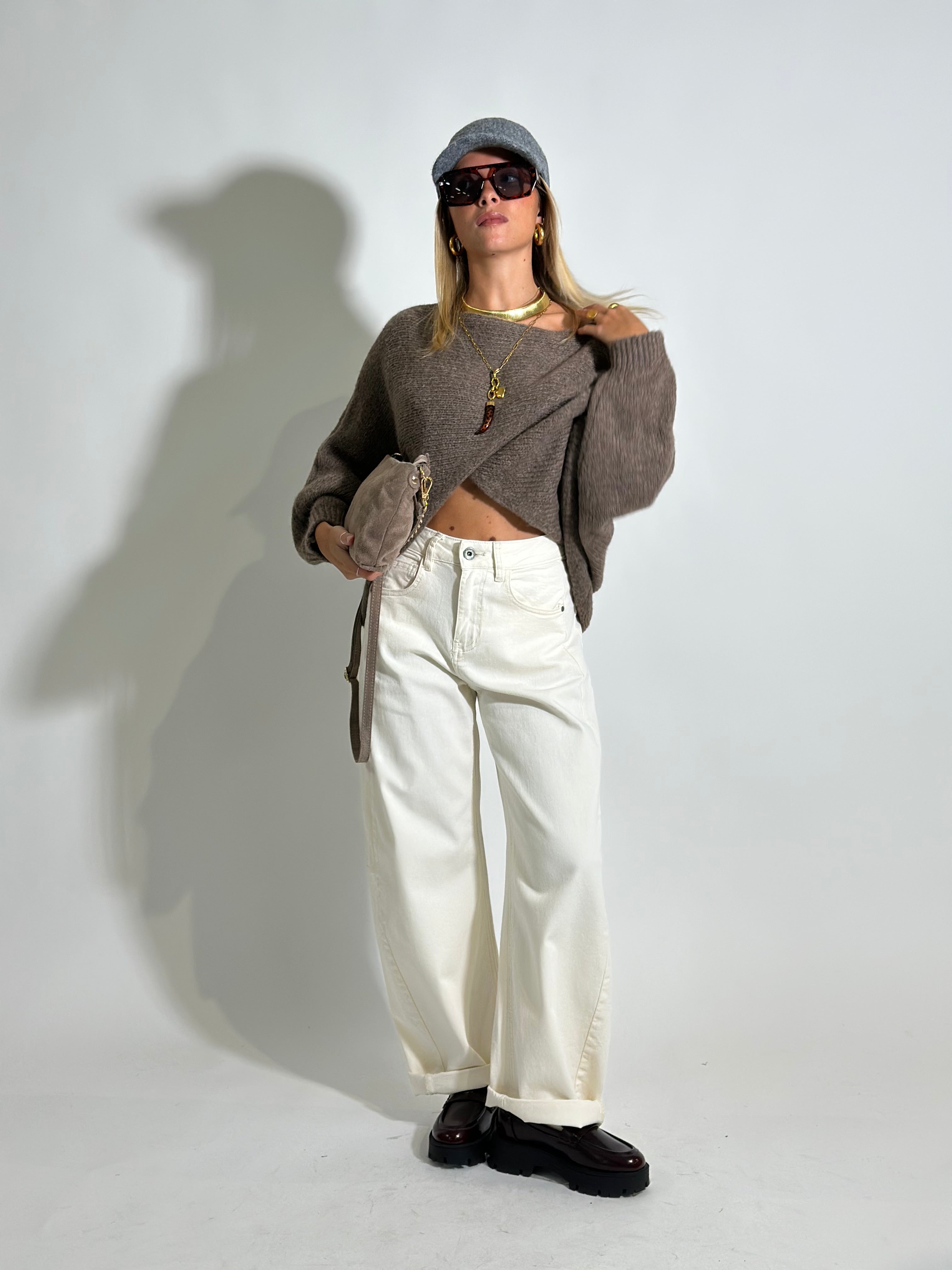 Pantalone baloon 9285 PANNA