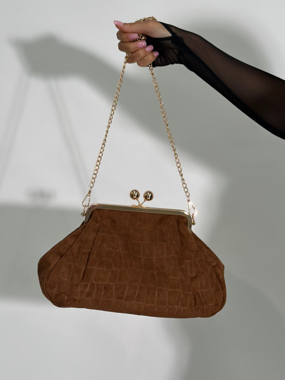 Borsa clutch 90678 CAMEL