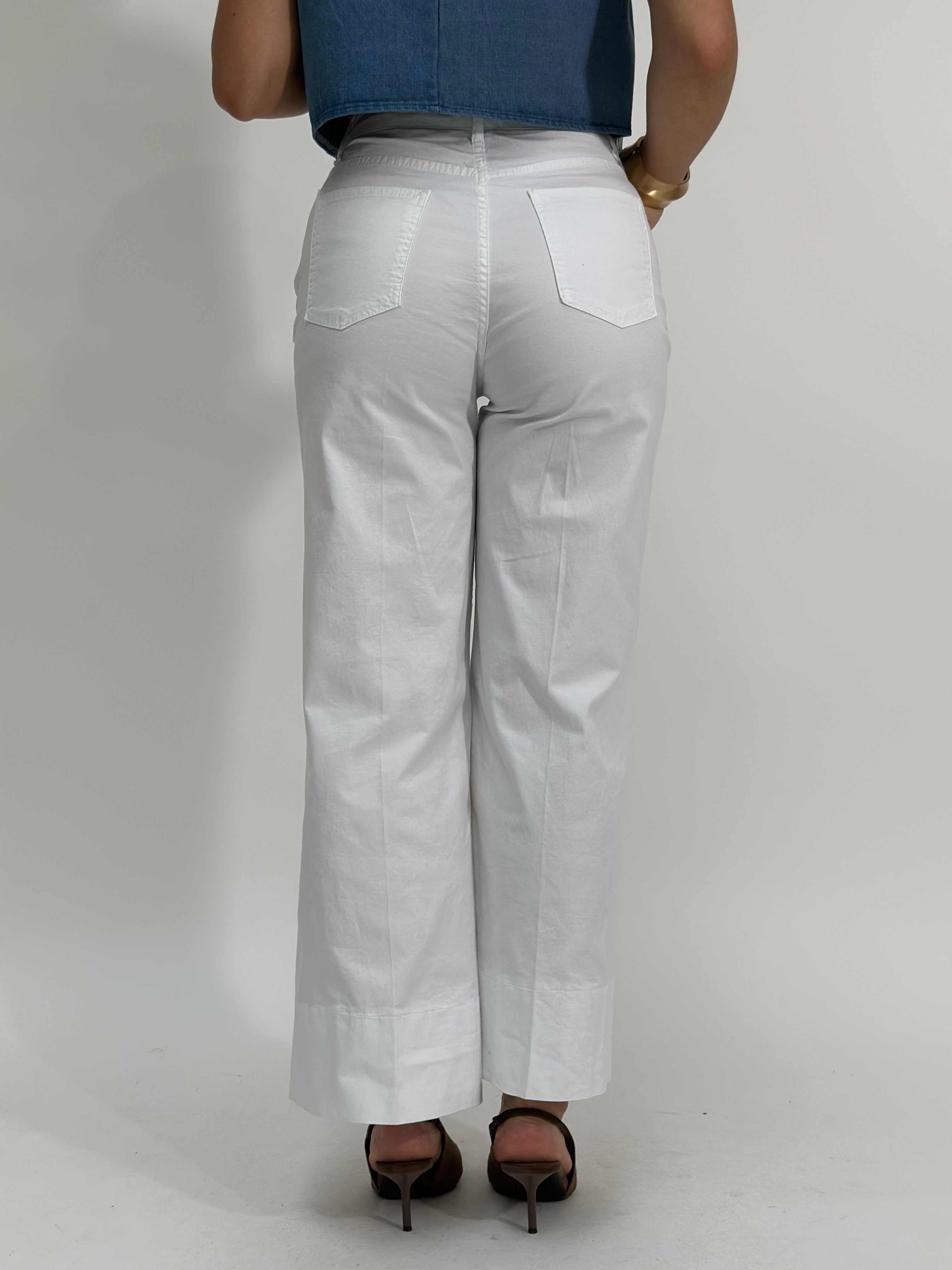 Pantalone gaucho 2519 BIANCO