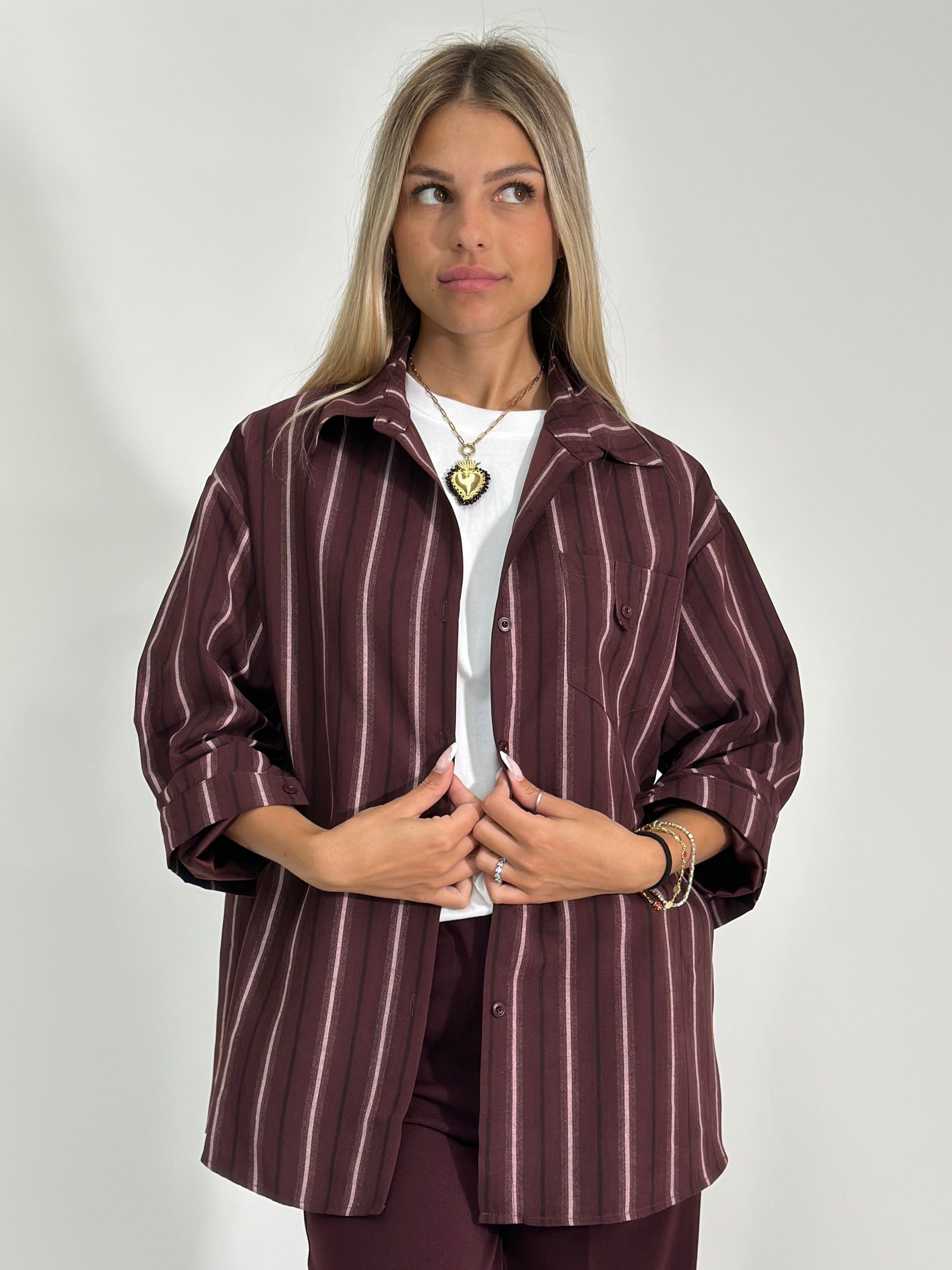 Camicia rigata 56007