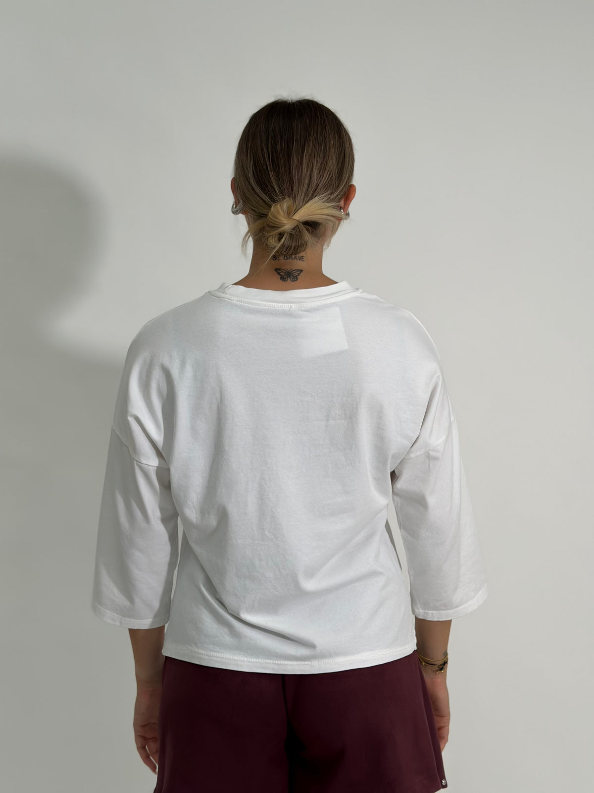 T-shirt 10512 manica lunga BIANCO