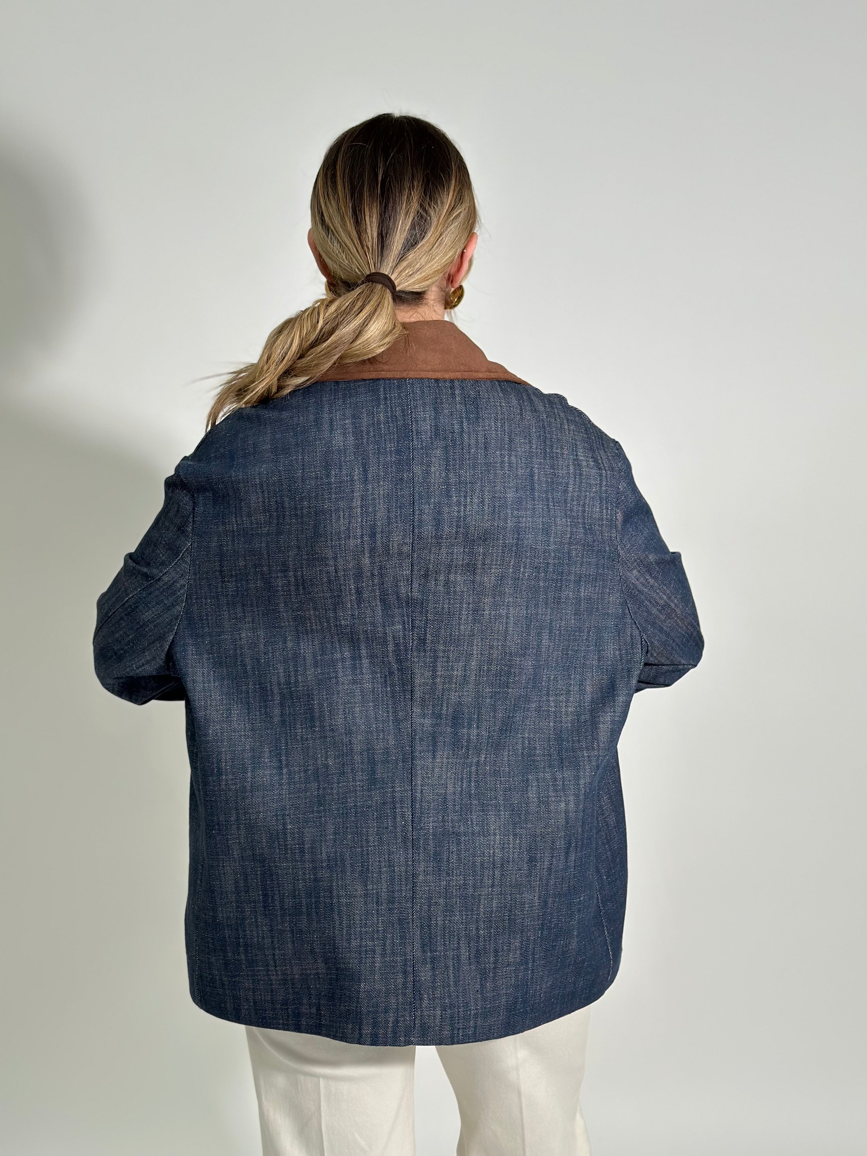Giacca  denim over 78244