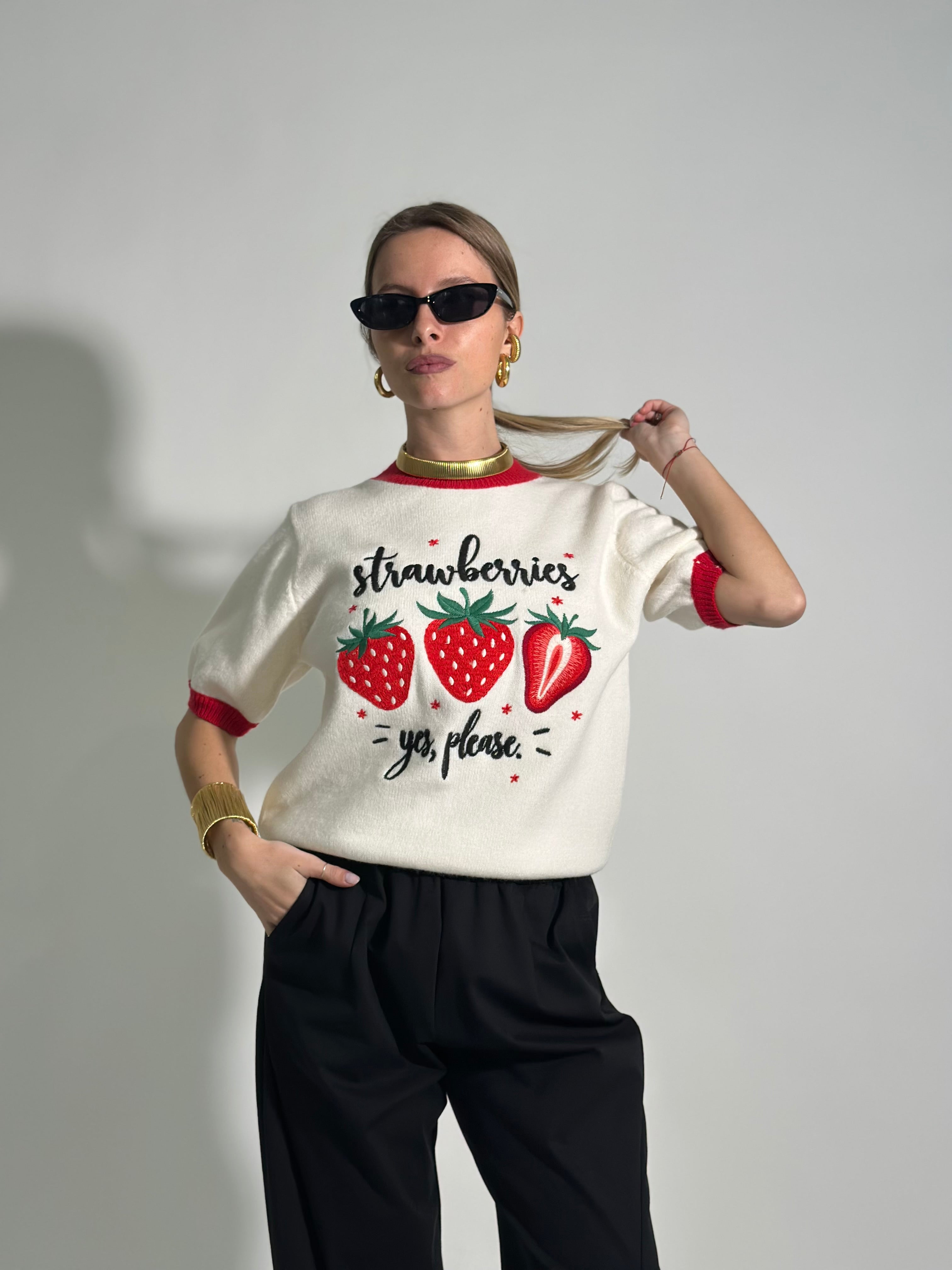 Maglia "strawberries" 9576