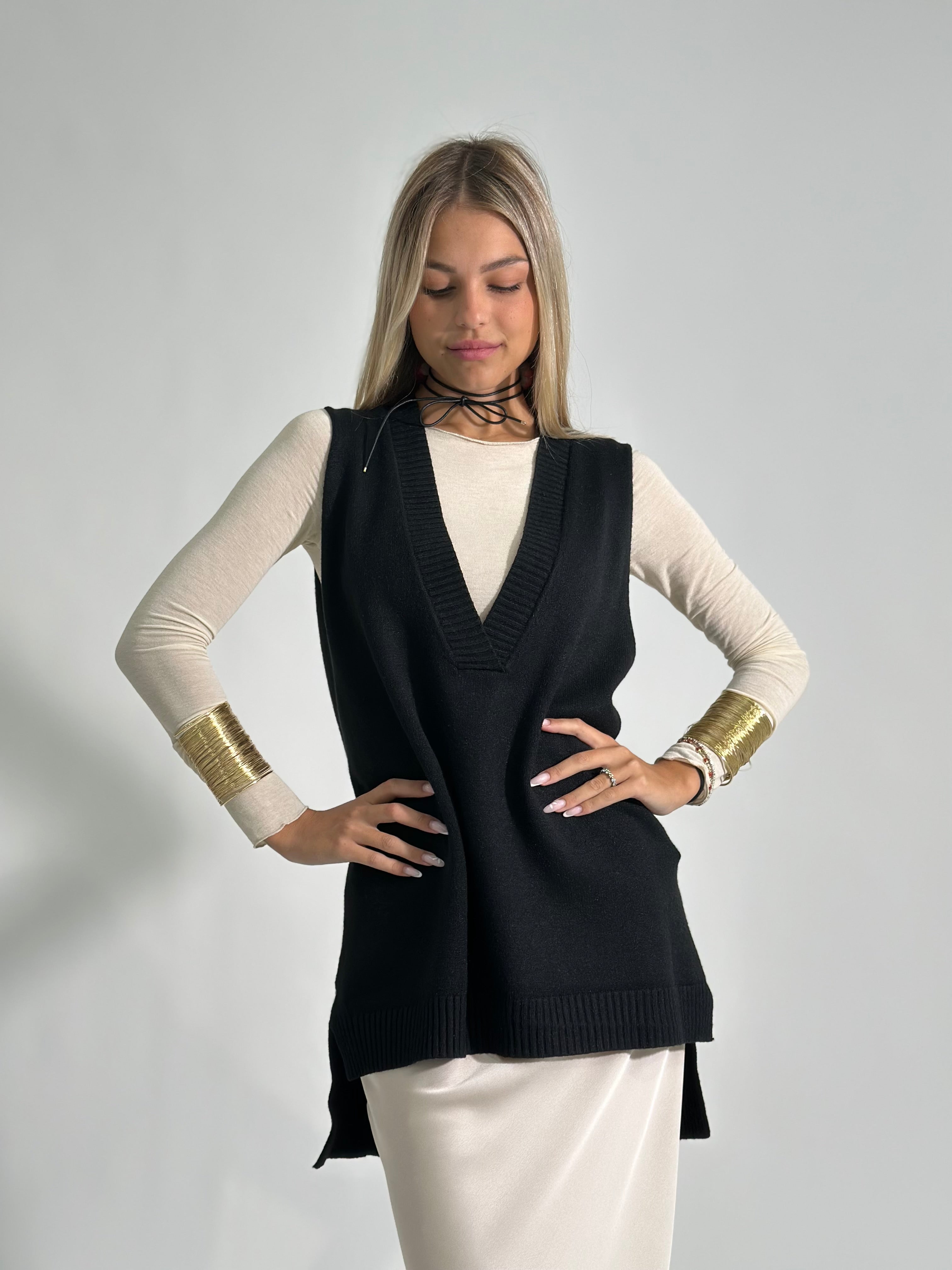 Gilet over 48 NERO