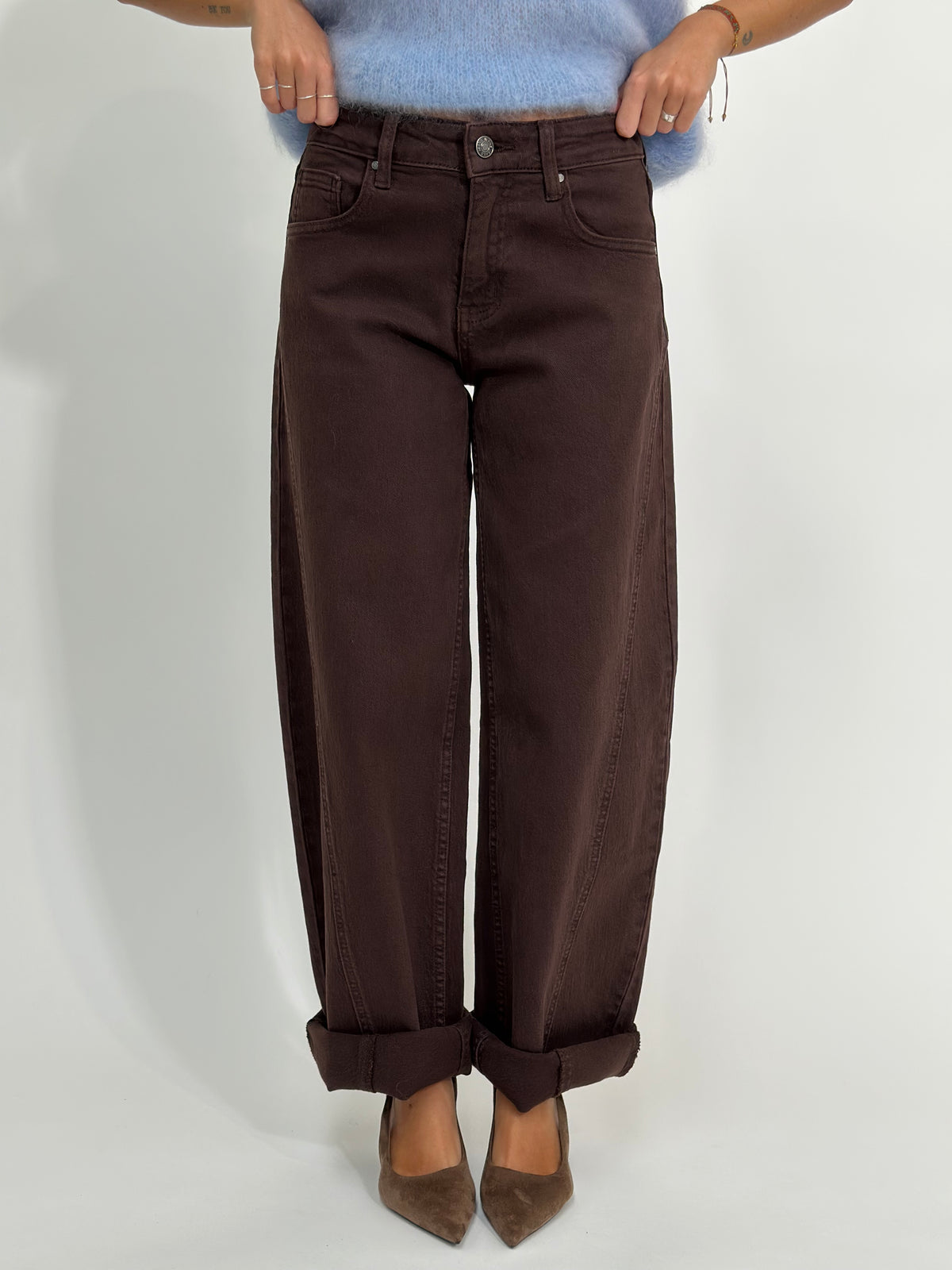 Jeans Baloon ciocco L1235