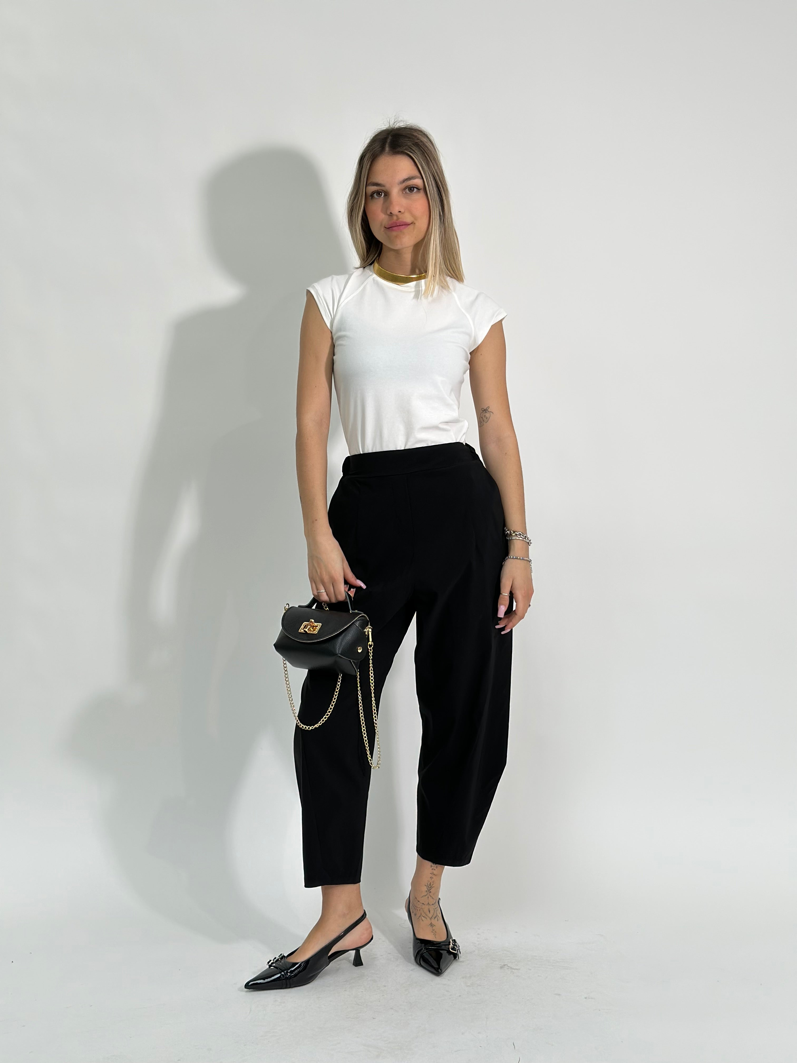 Pantalone bengalina 2641 NERO