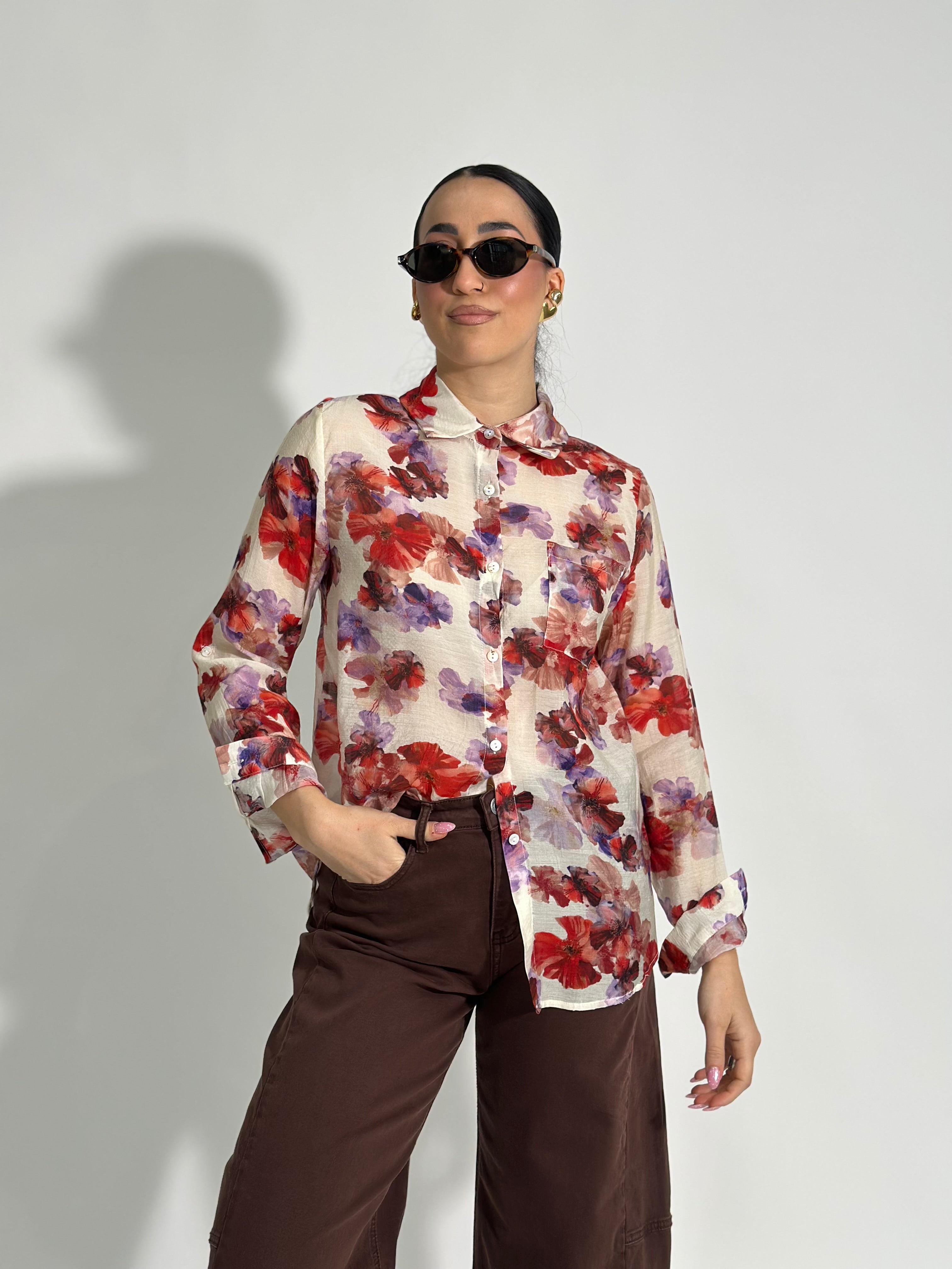 Camicia flowers 1502