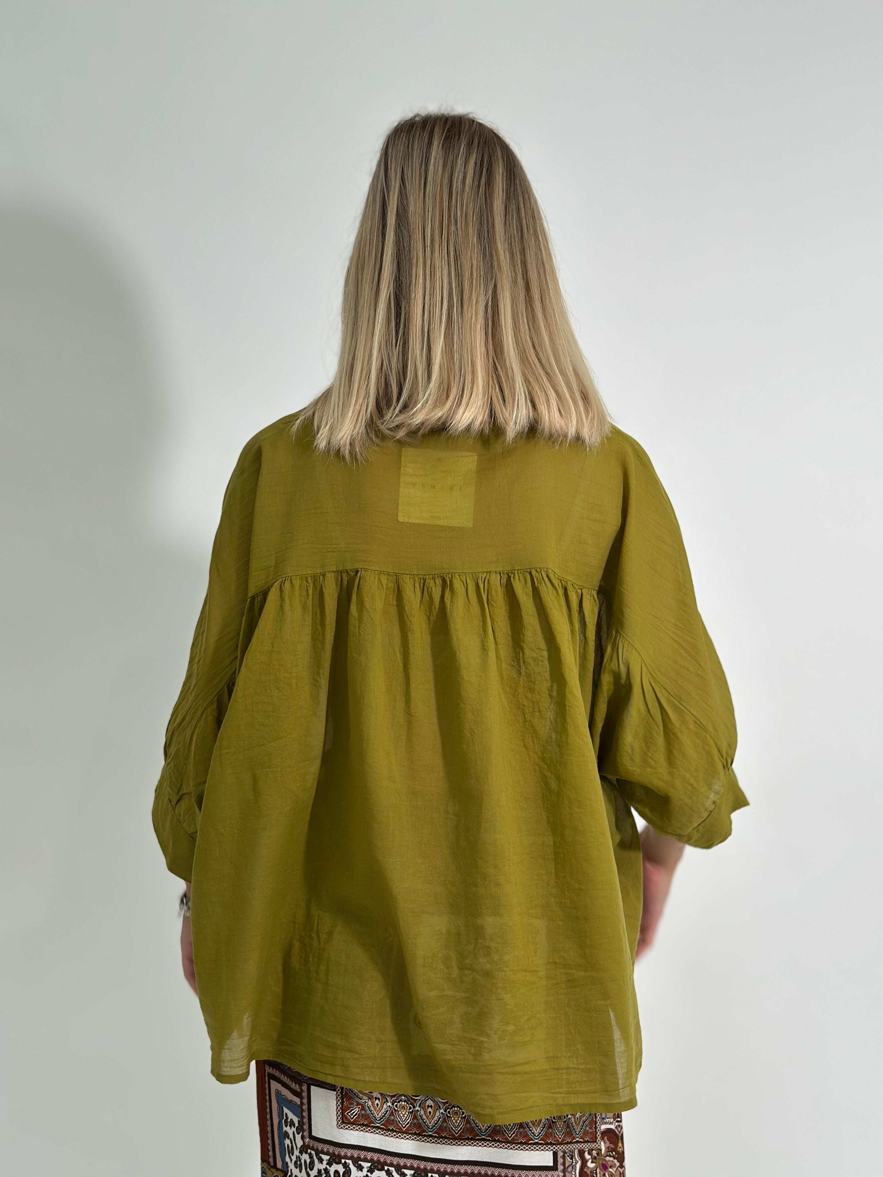 Camicia scatoletta 5568 VERDE OLIO