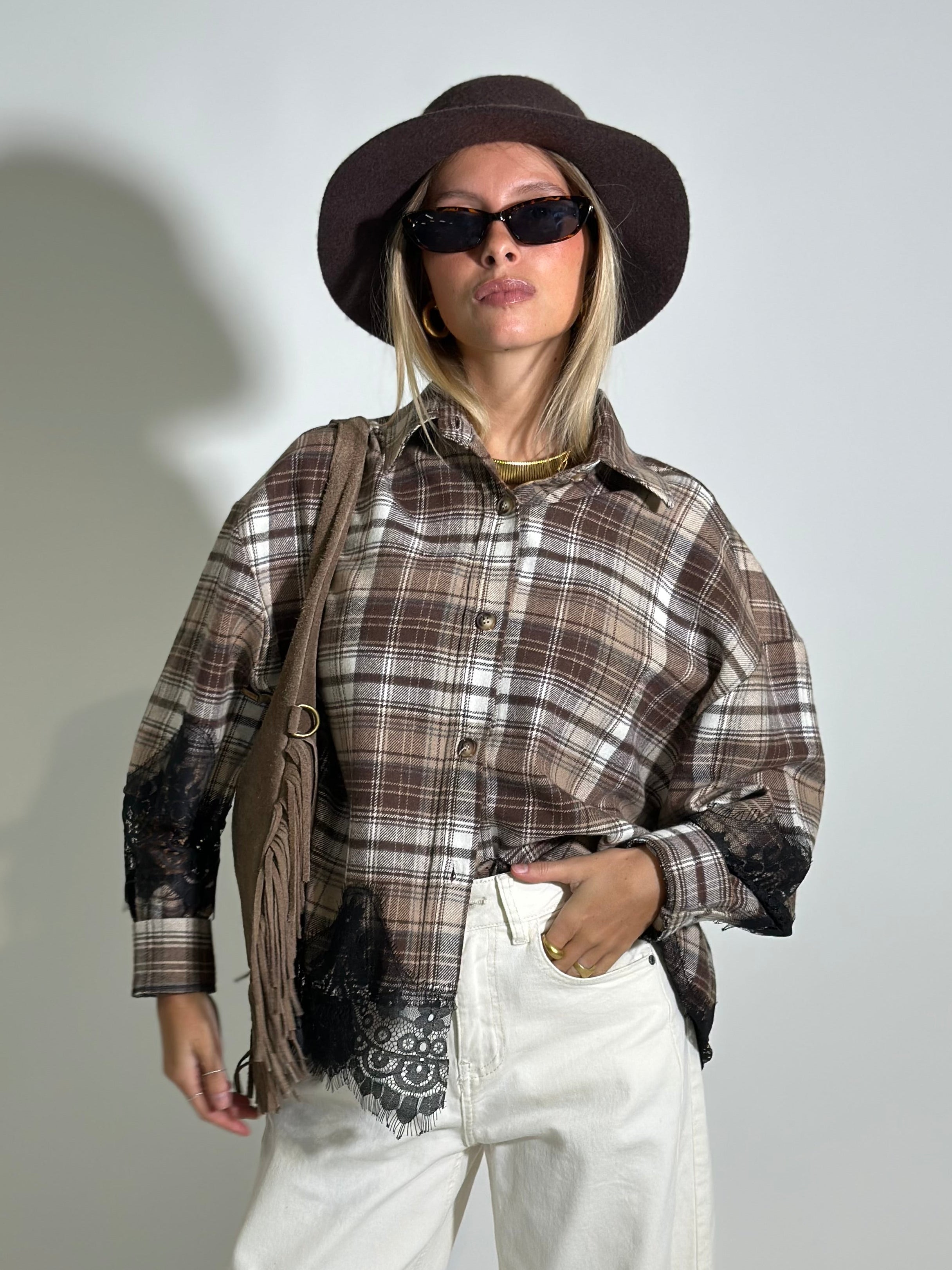 Camicia quadri pizzo 80260 MORO