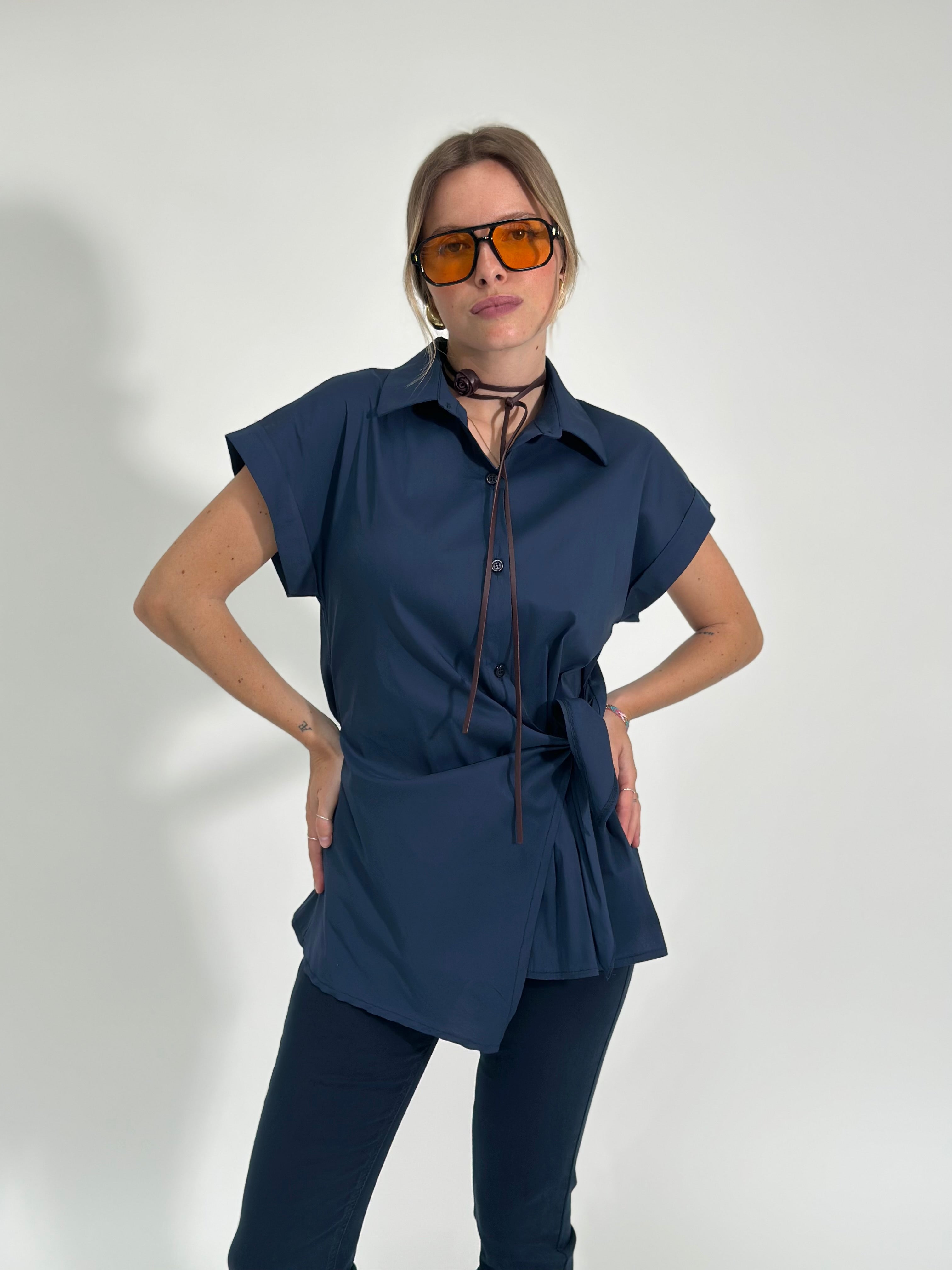 Camicia fiocco 17824 BLU