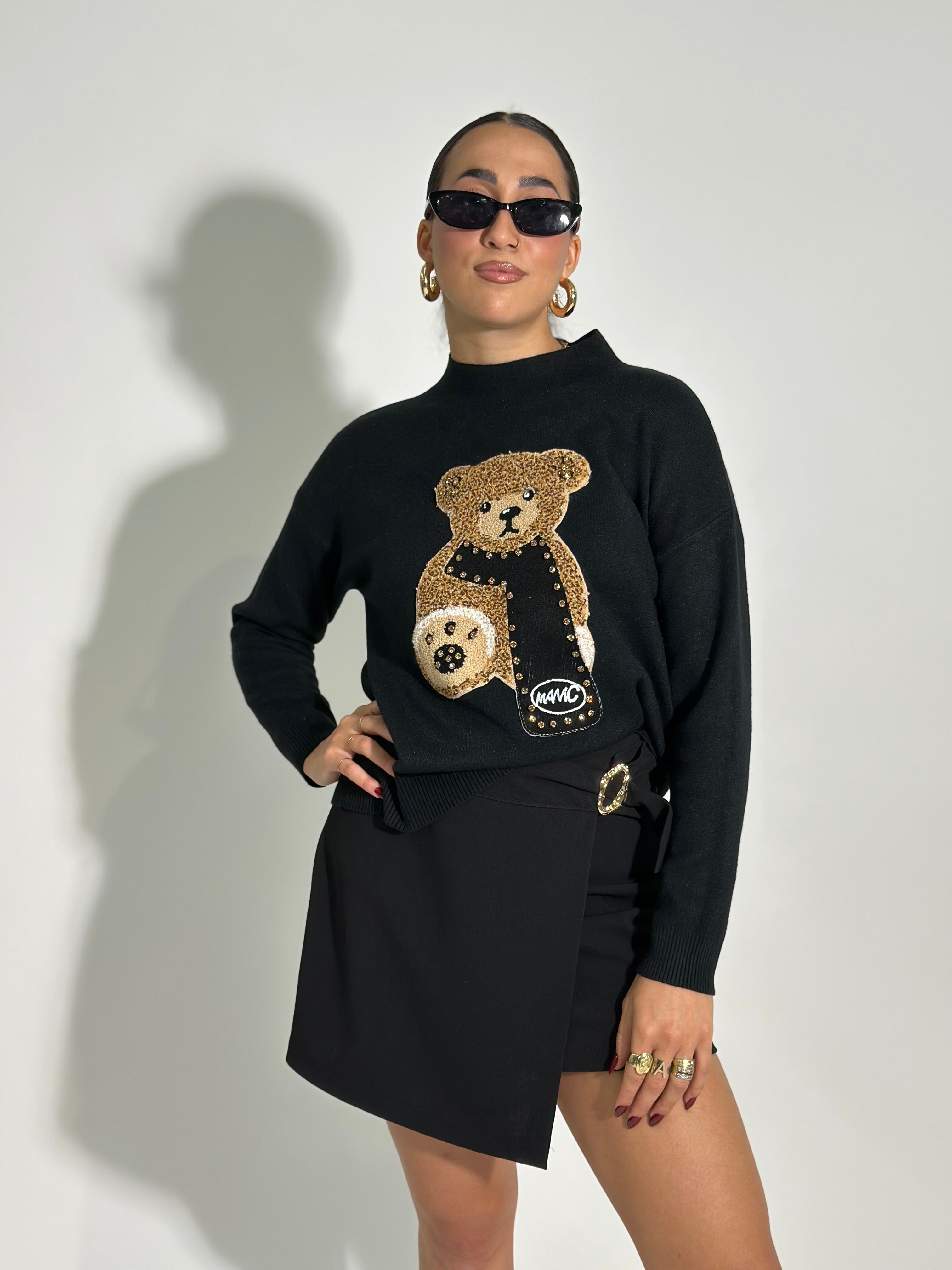 Maglia teddy sciarpa 8089