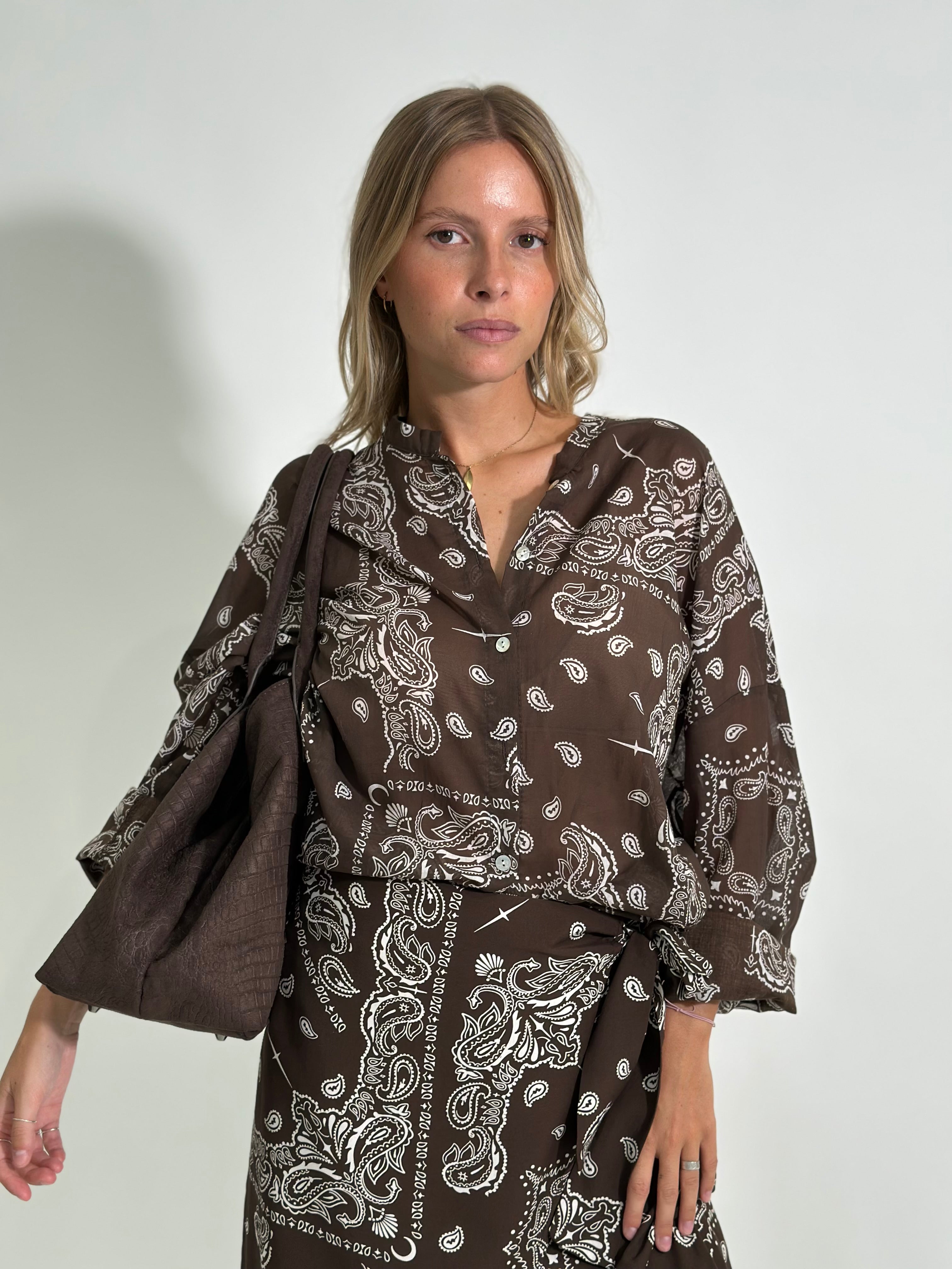 Camicia Bandana 21504 MOKA