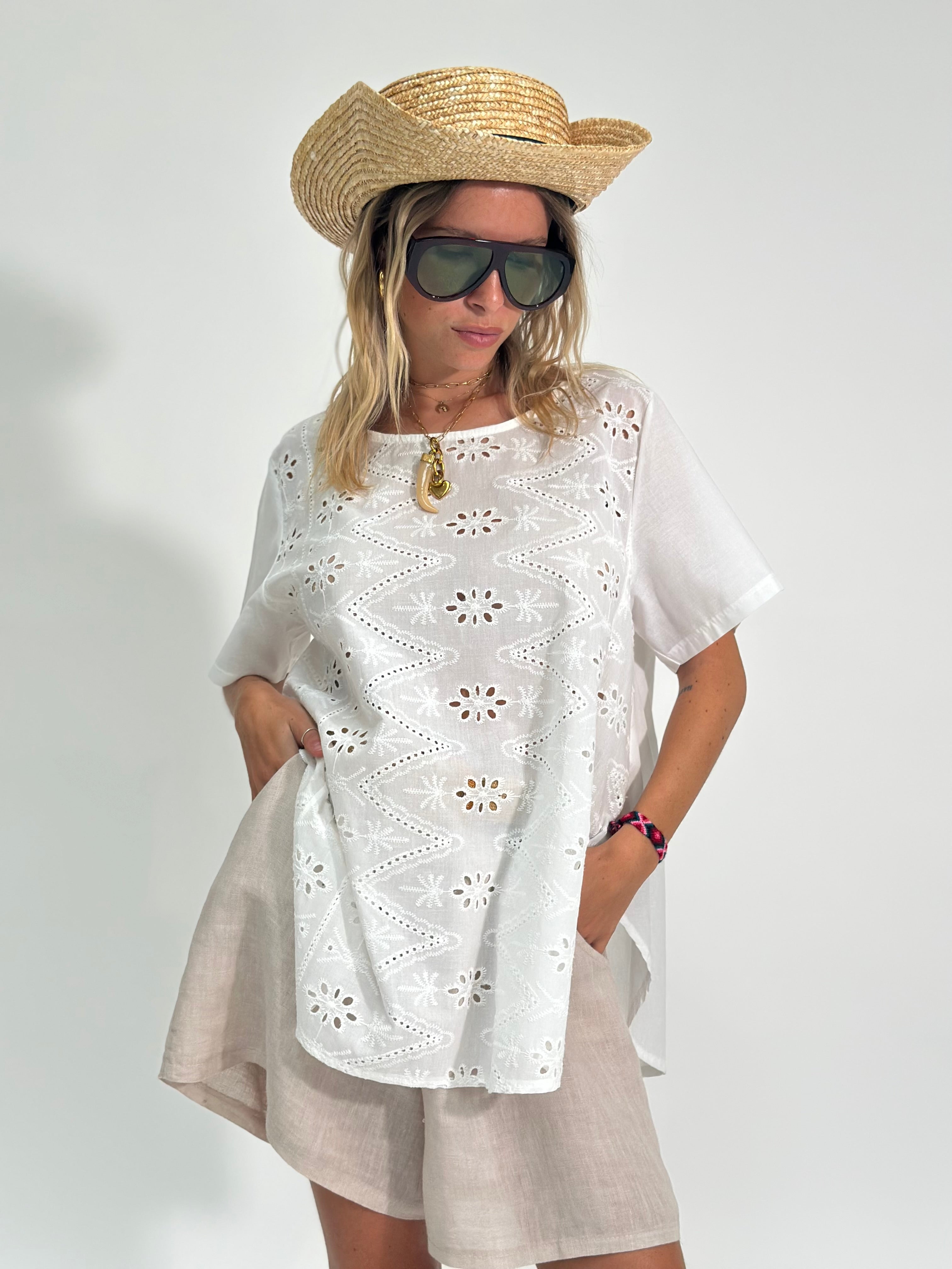 Camicia sangallo over 89988