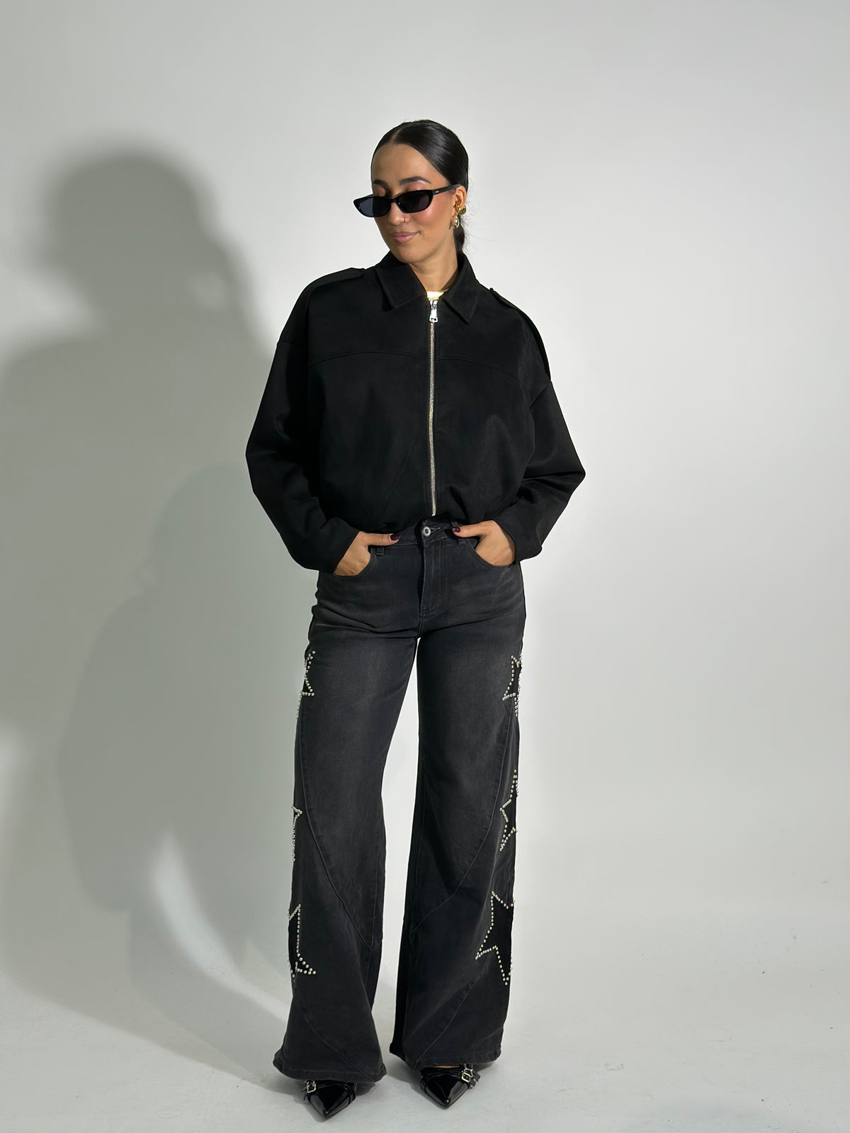 Jeans Stella 3D-9393 GREY