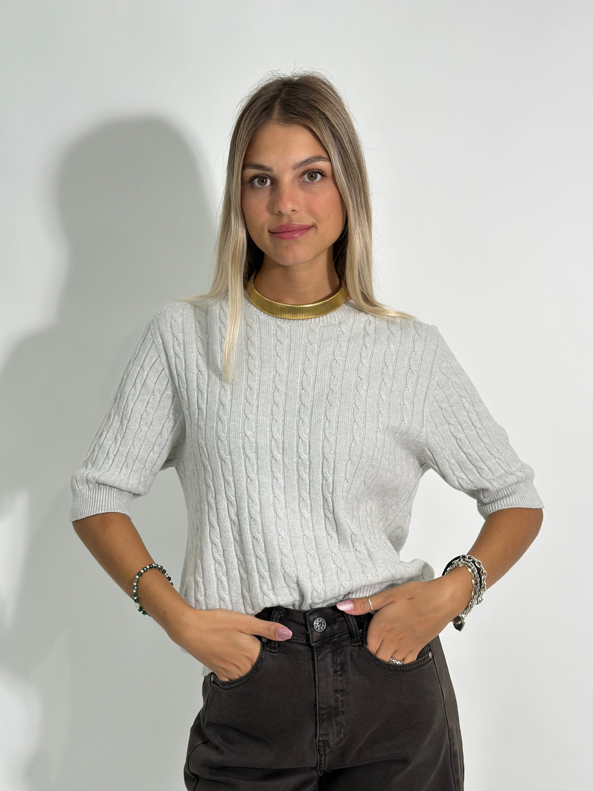 Maglia trecce 6040
