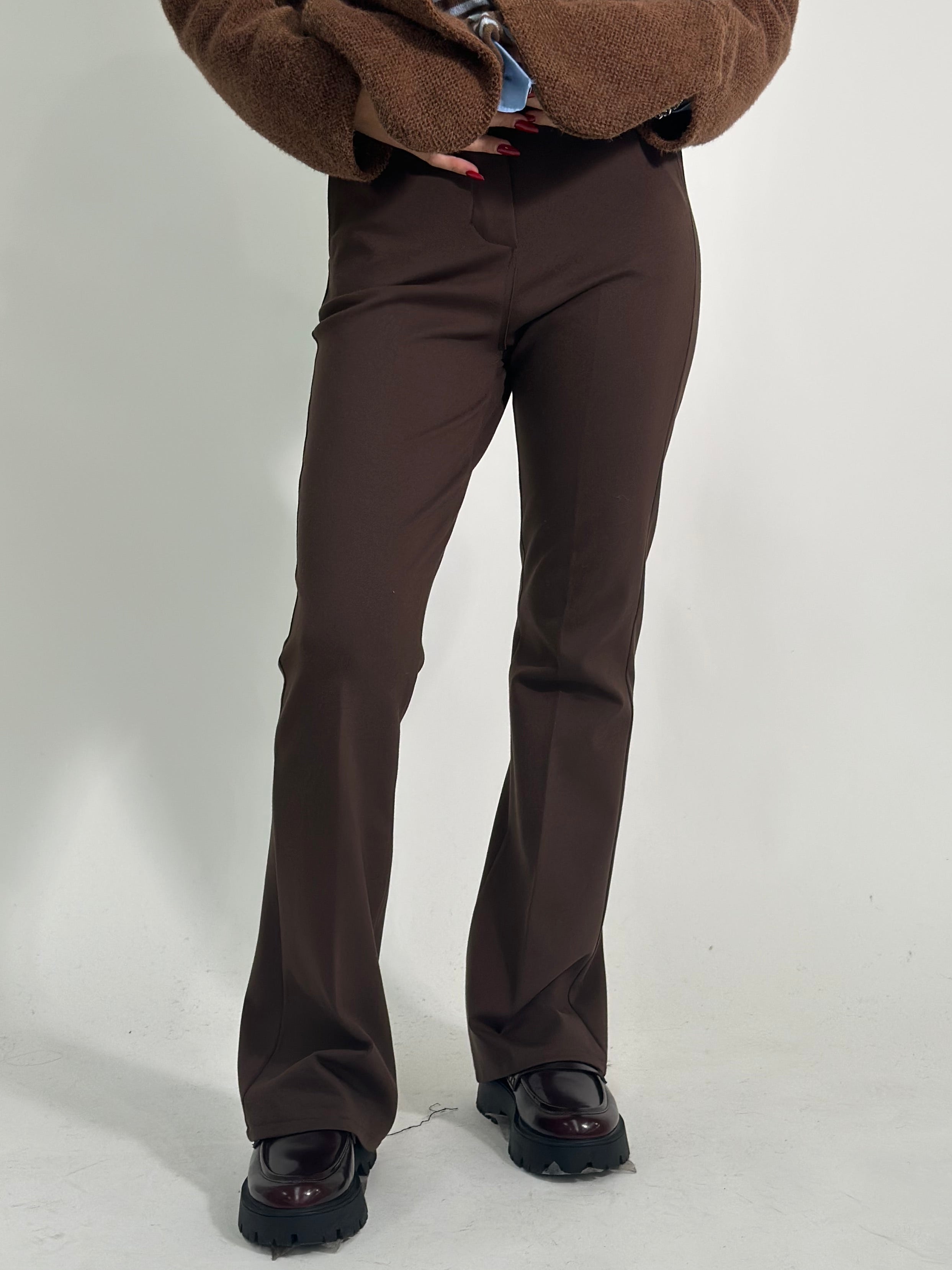 Pantalone flare tasca 51134 MORO