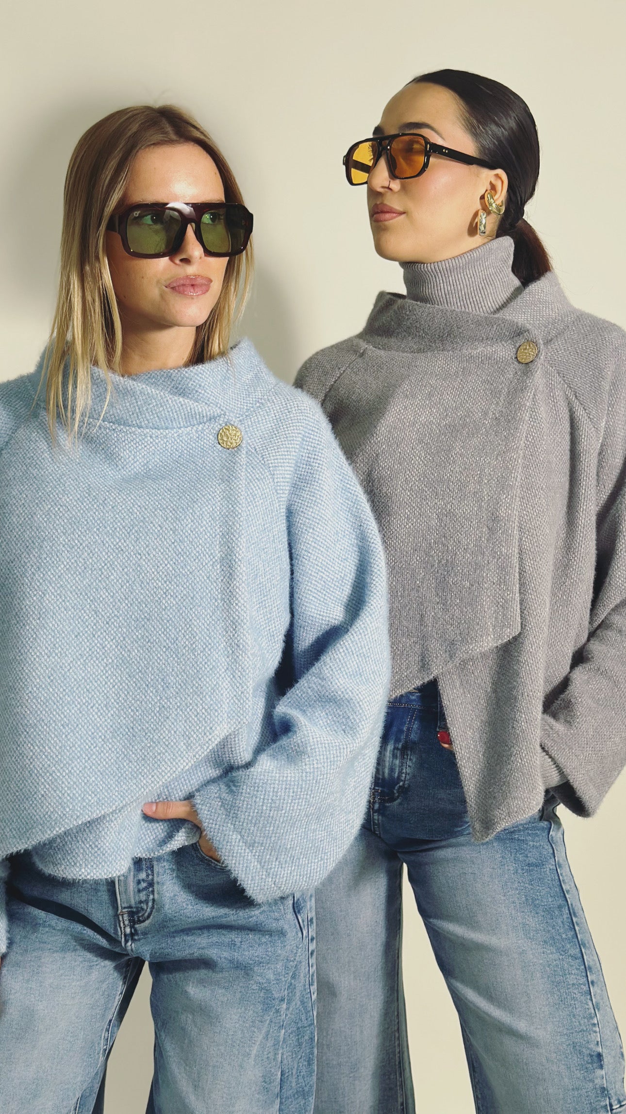 Giacca fluffy con bottone 28063 3+1 OMAGGIO