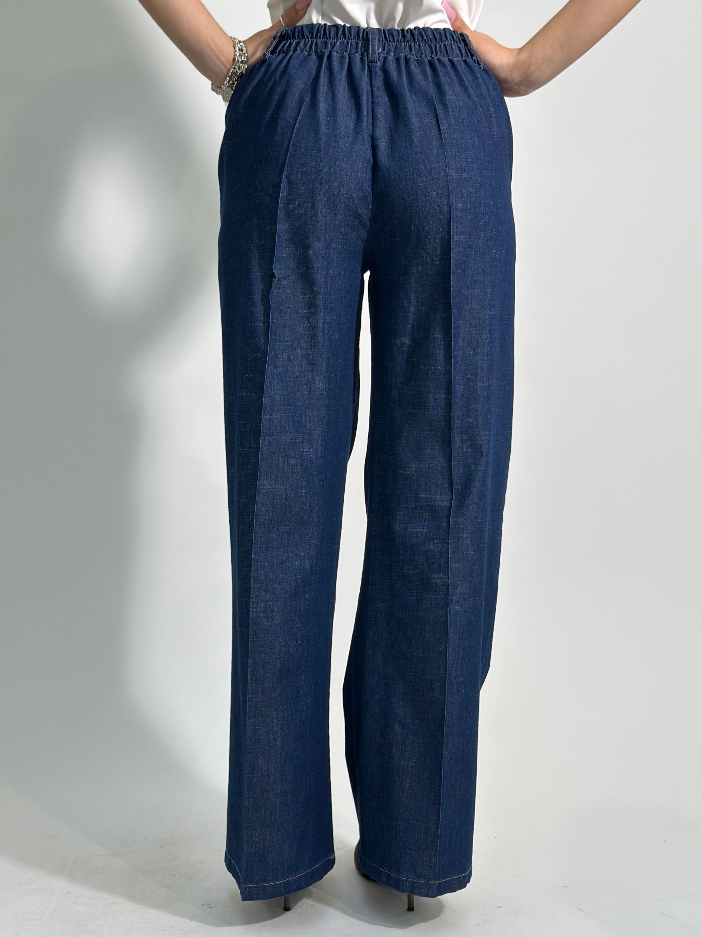Pantalone Chambray lungo 83055