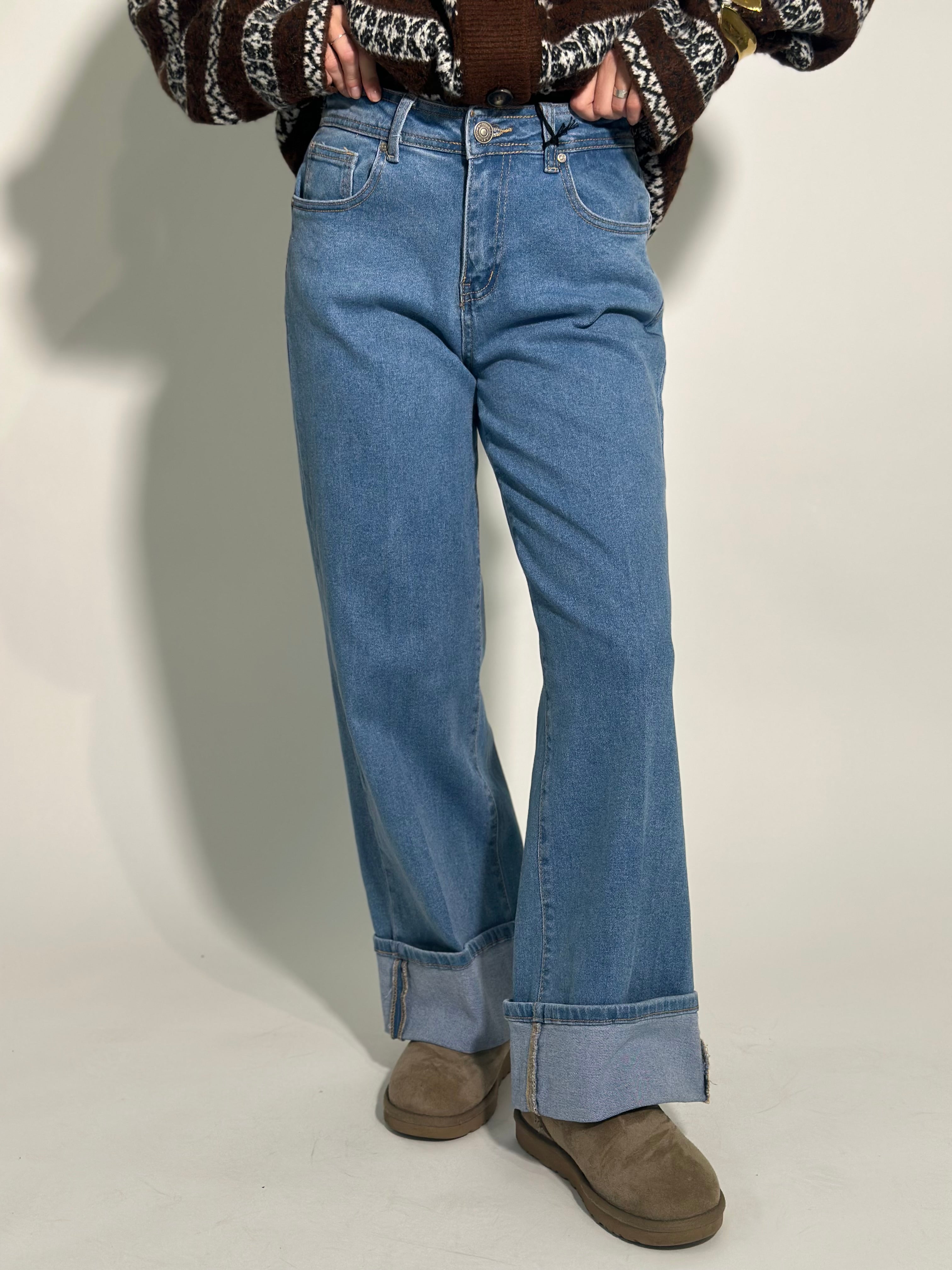 Jeans risvolto JC864