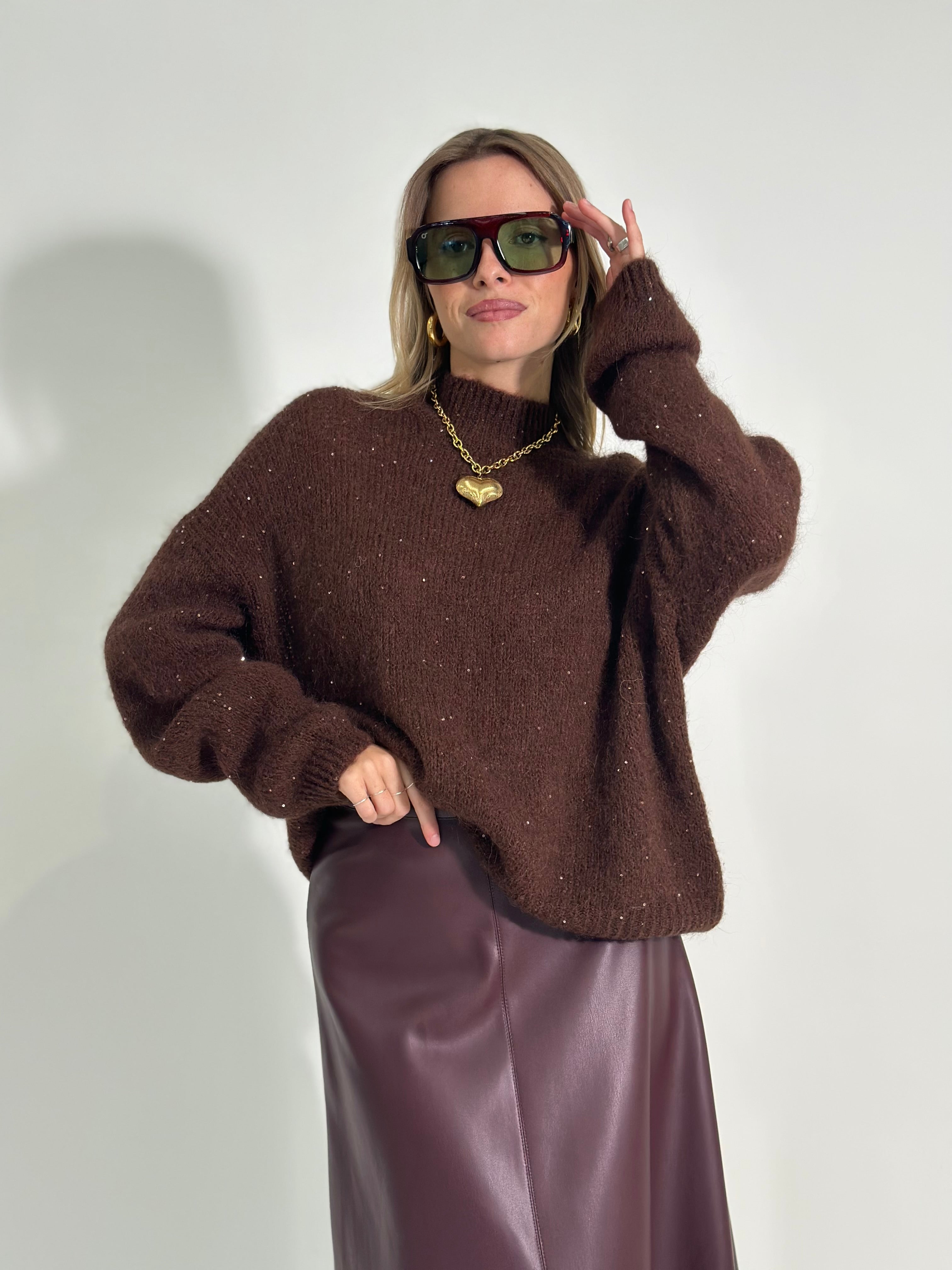 Maglia alpaca paillettes 7731