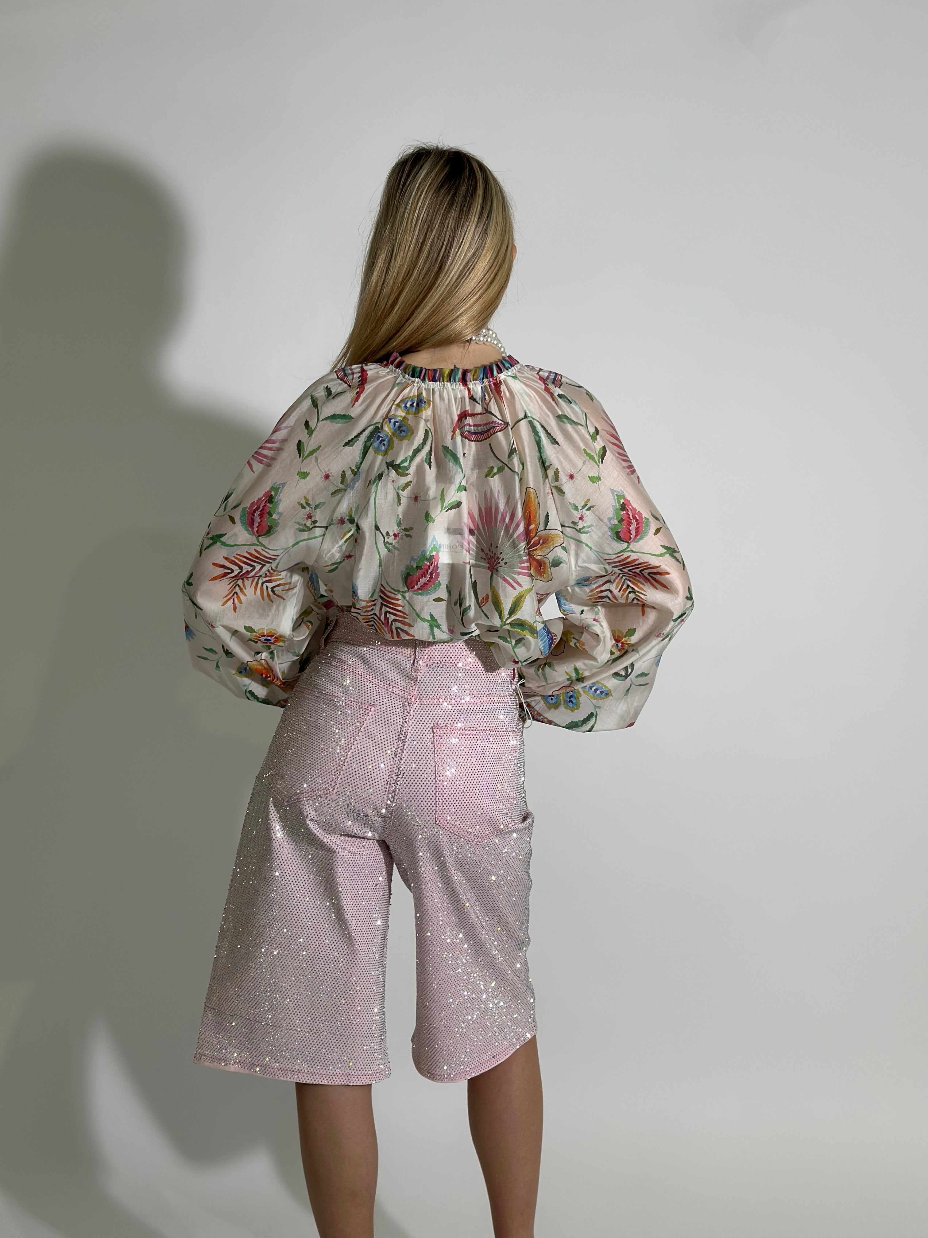 Bermuda micro borchie Z2528 ROSA