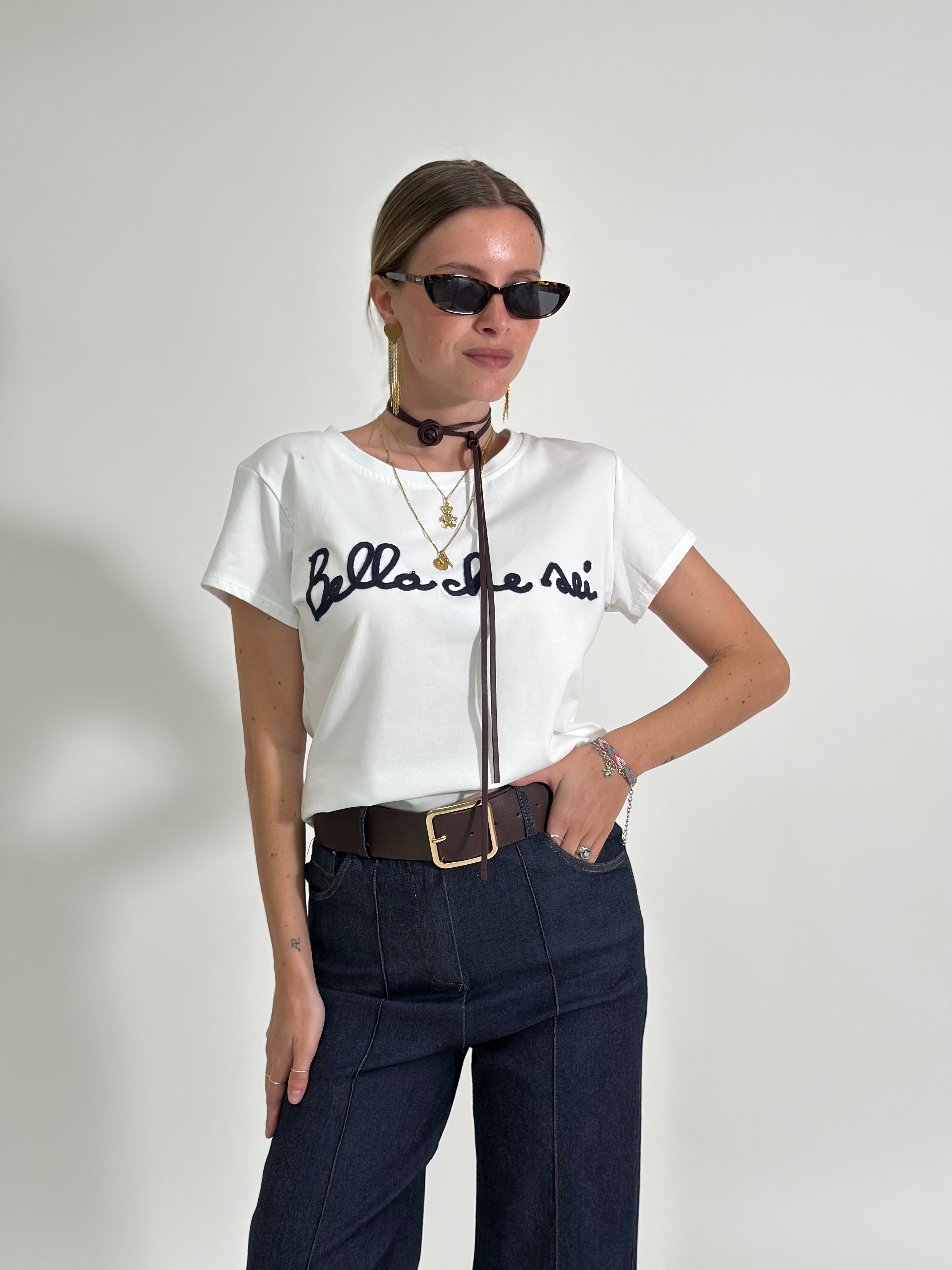 T-shirt Bella che sei 3929 BLU