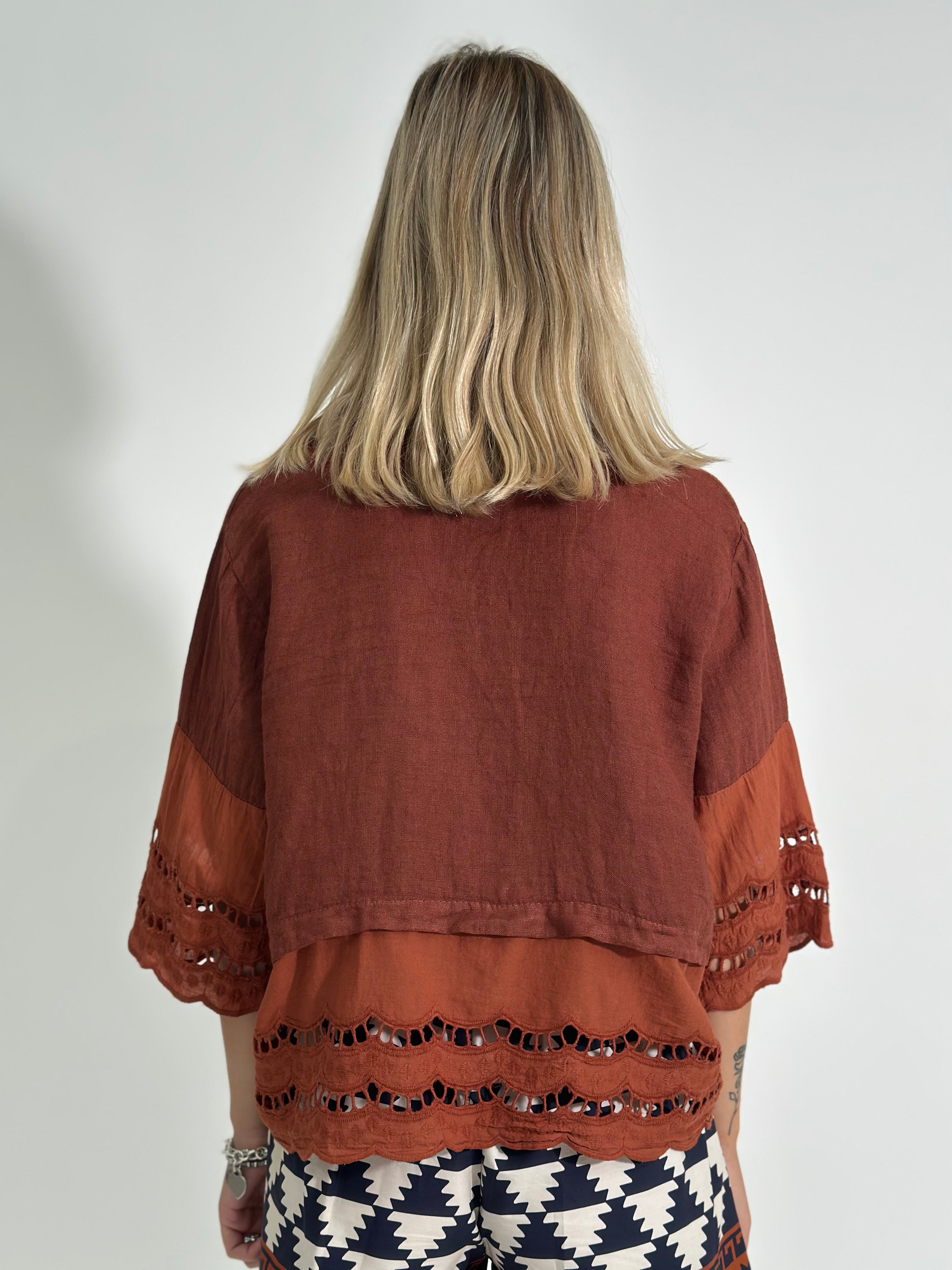 Camicia lino + sangallo 1788 COCCIO