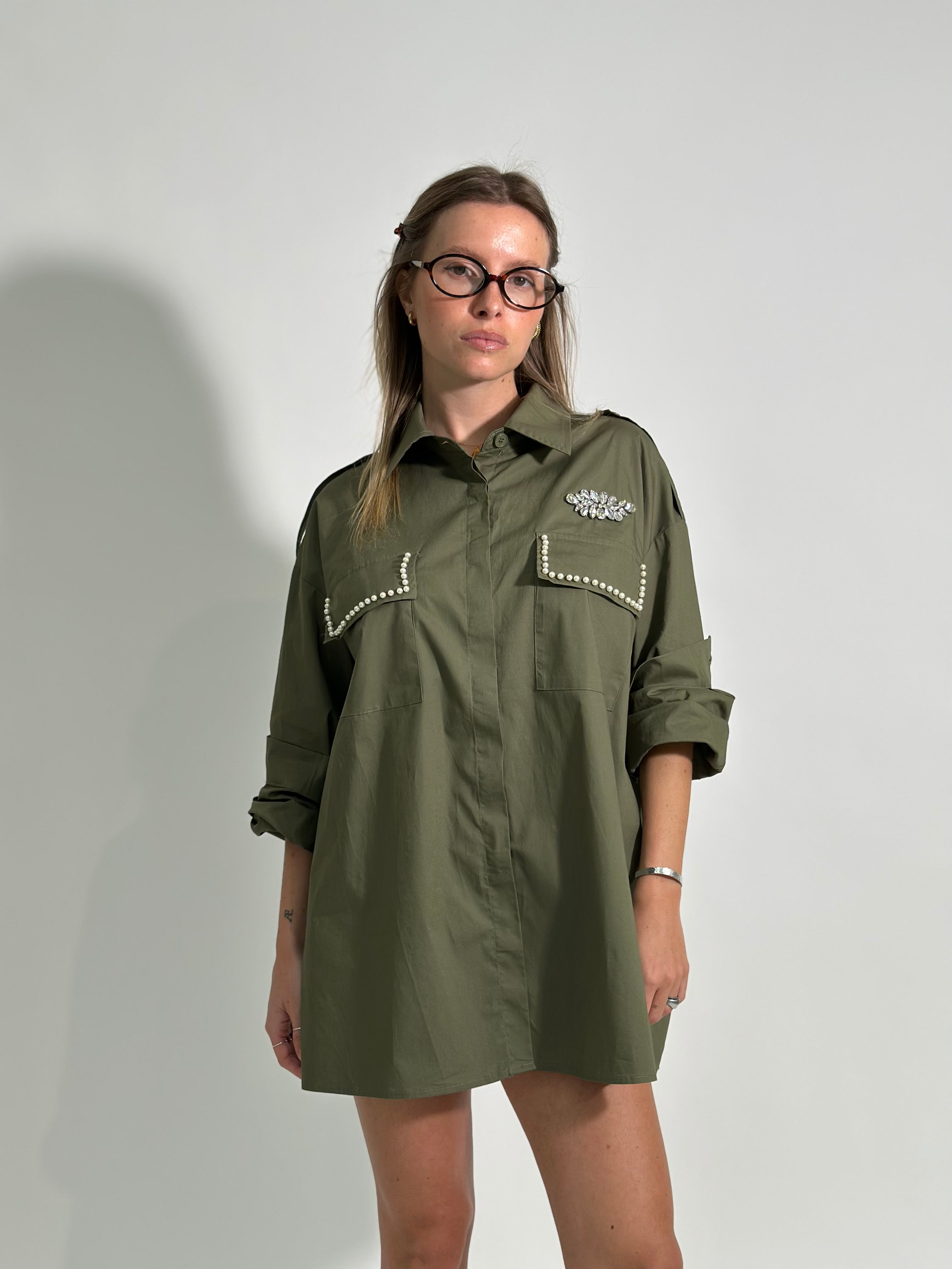 Giacca “choose love" H001-1 VERDE