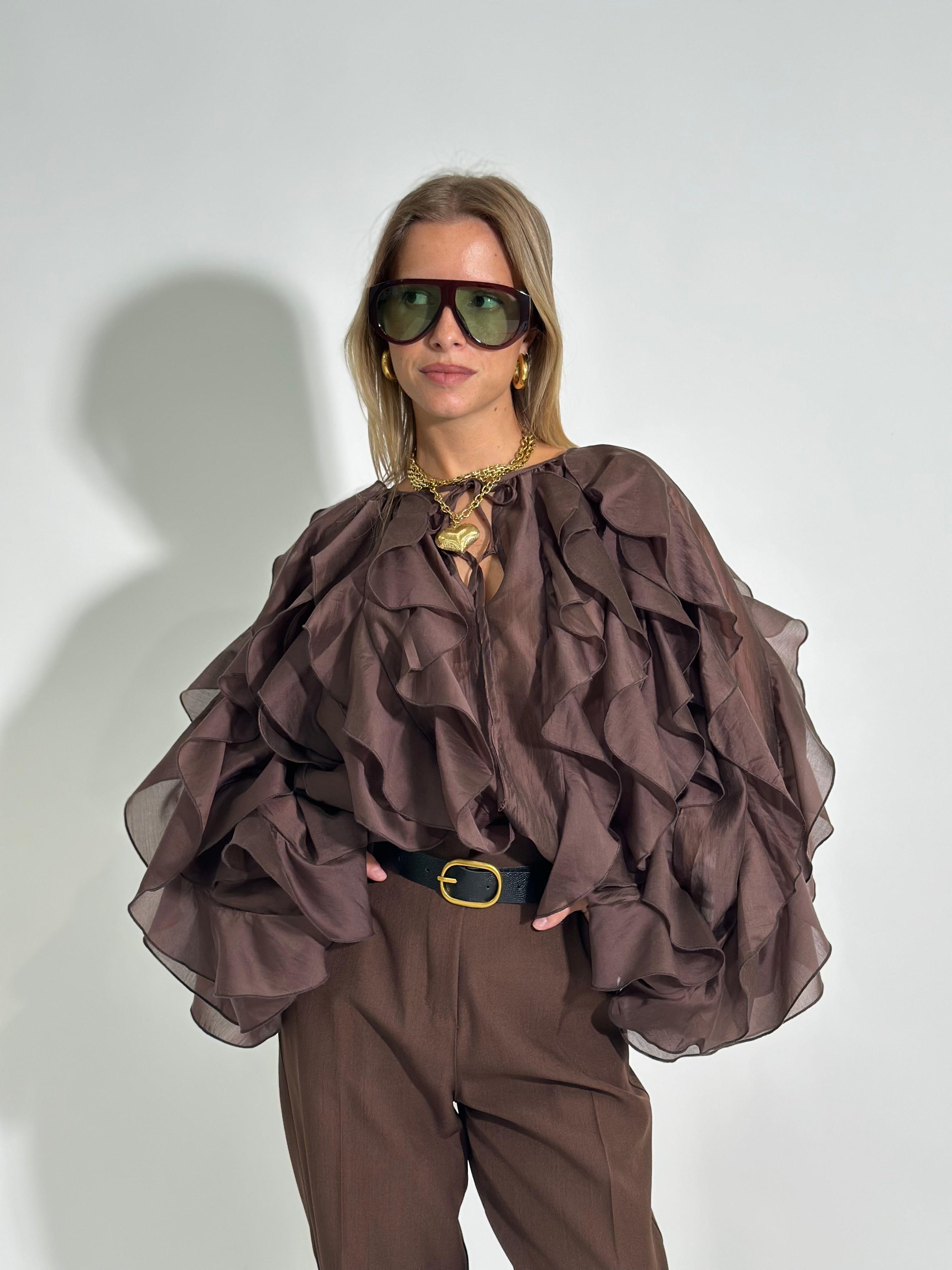 Camicia rouge 305 MARRONE