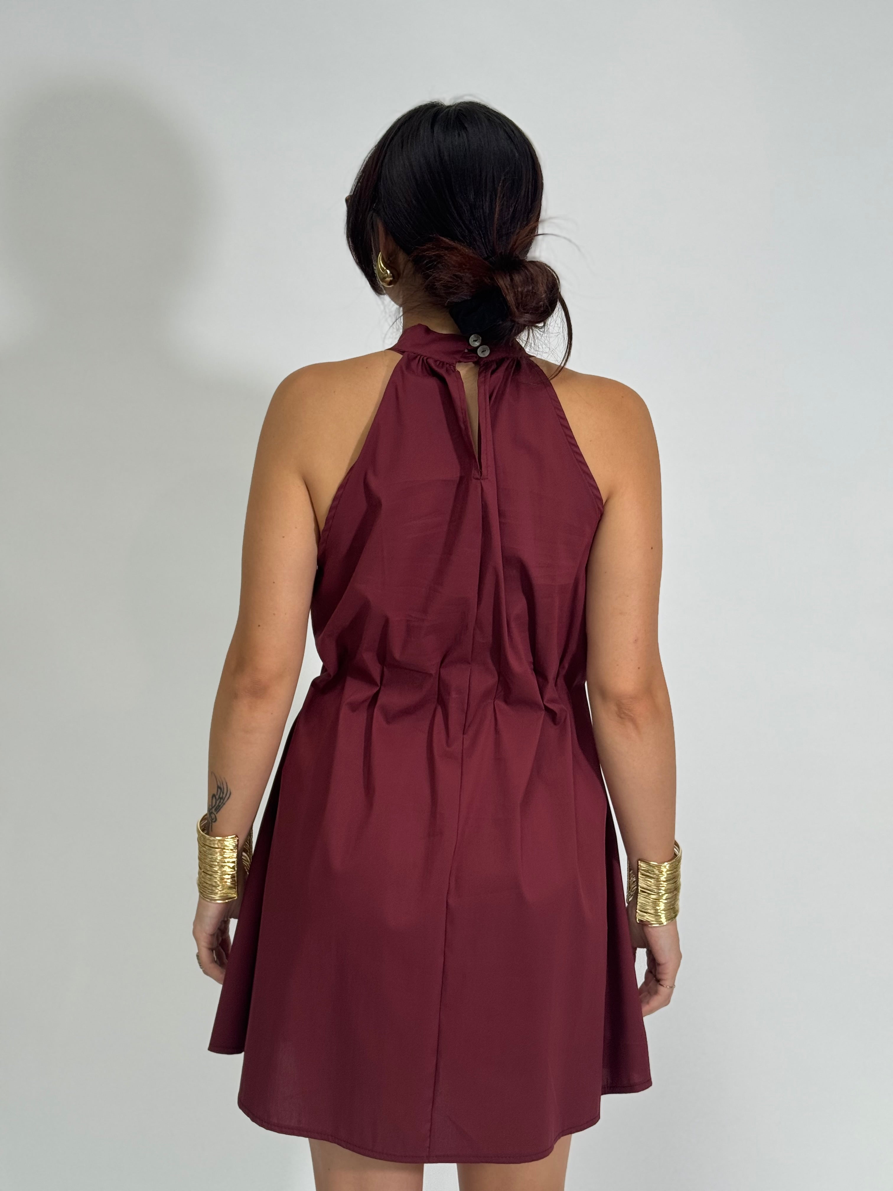 Abito 68025 BORDO