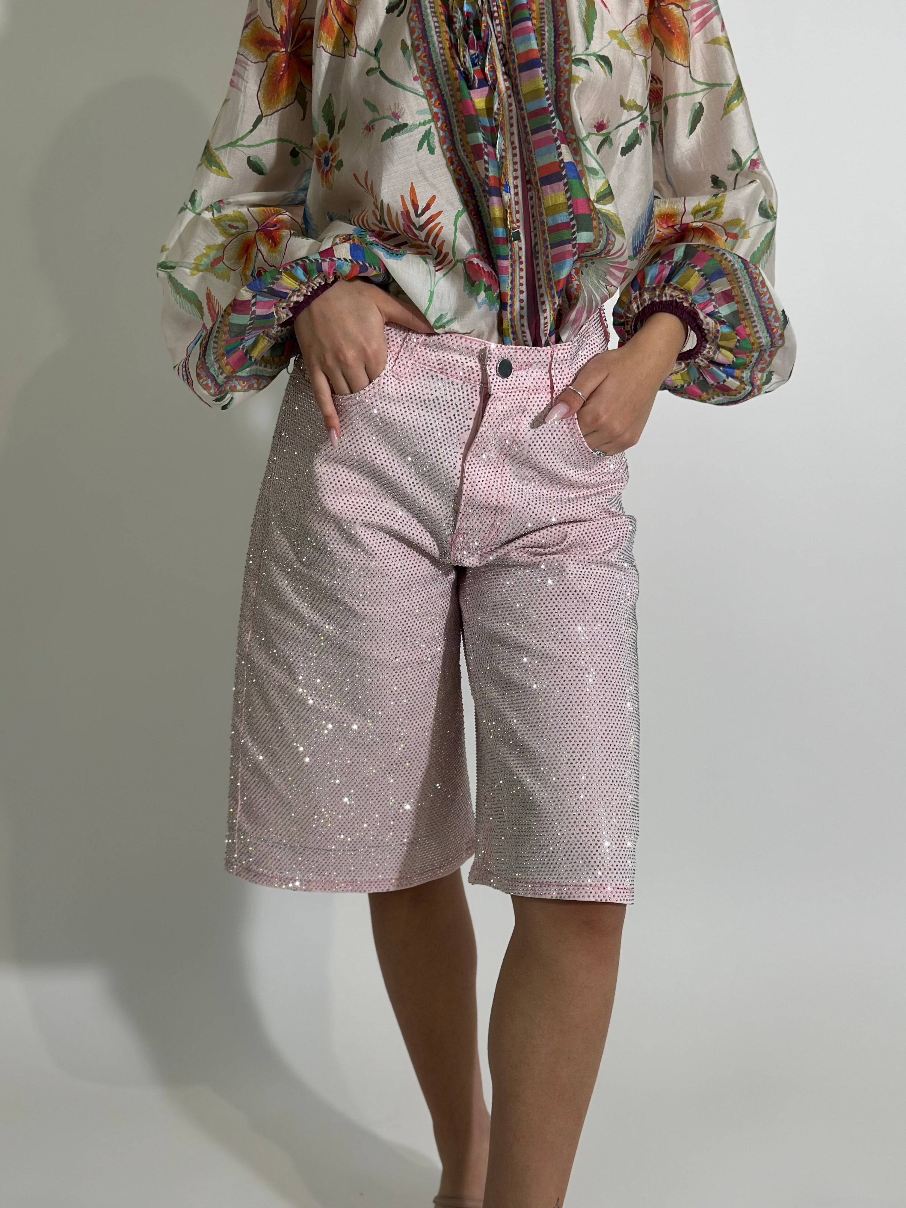 Bermuda micro borchie Z2528 ROSA