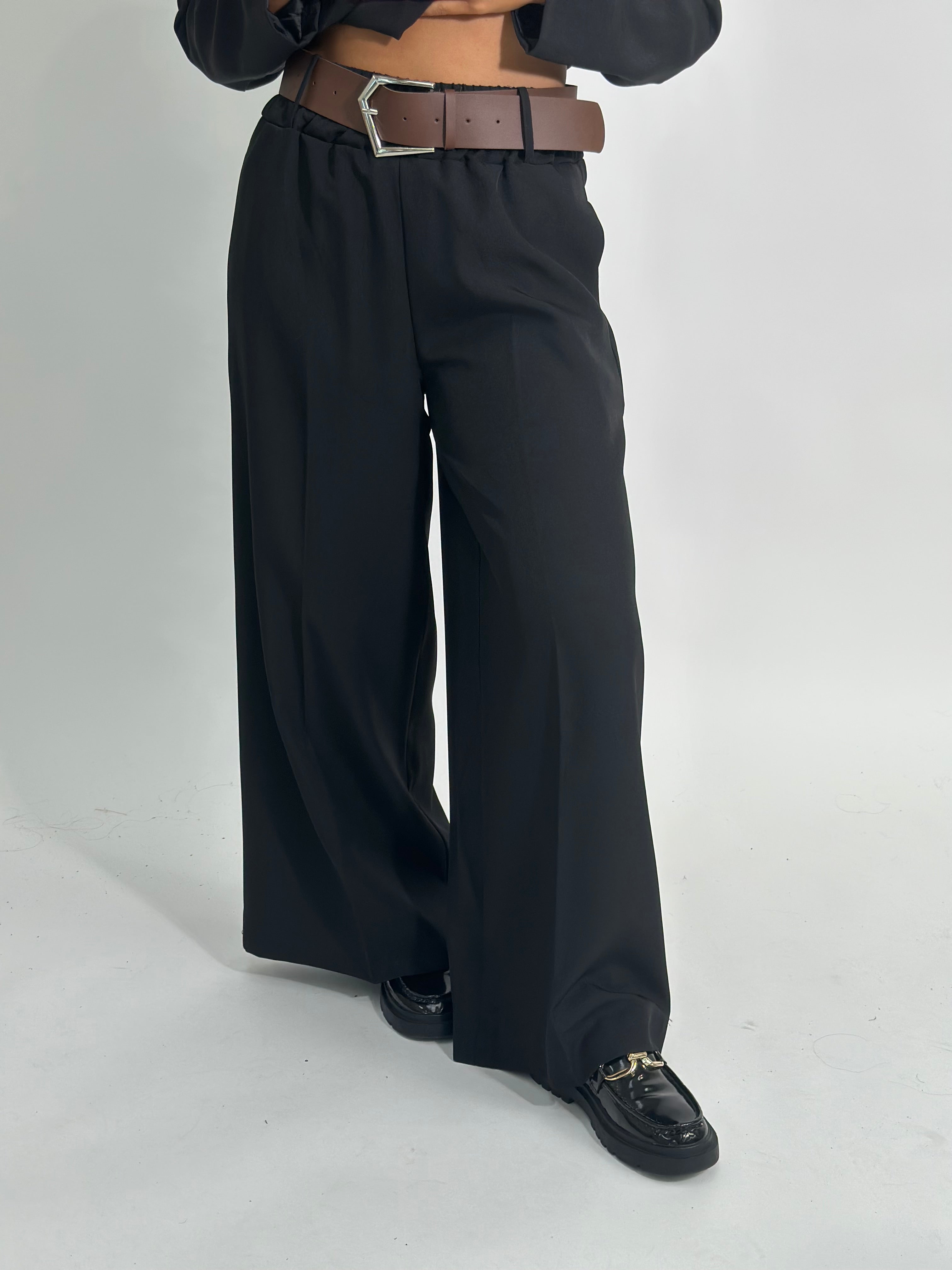 Pantalone cintura P18786 NERO