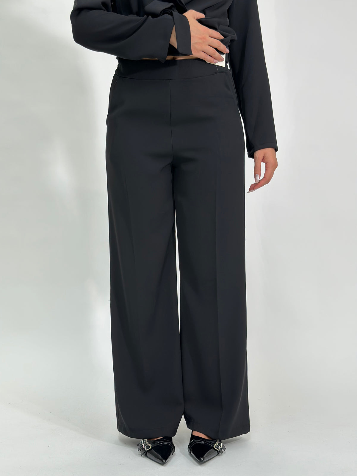 Pantalone fluido 7270 nero