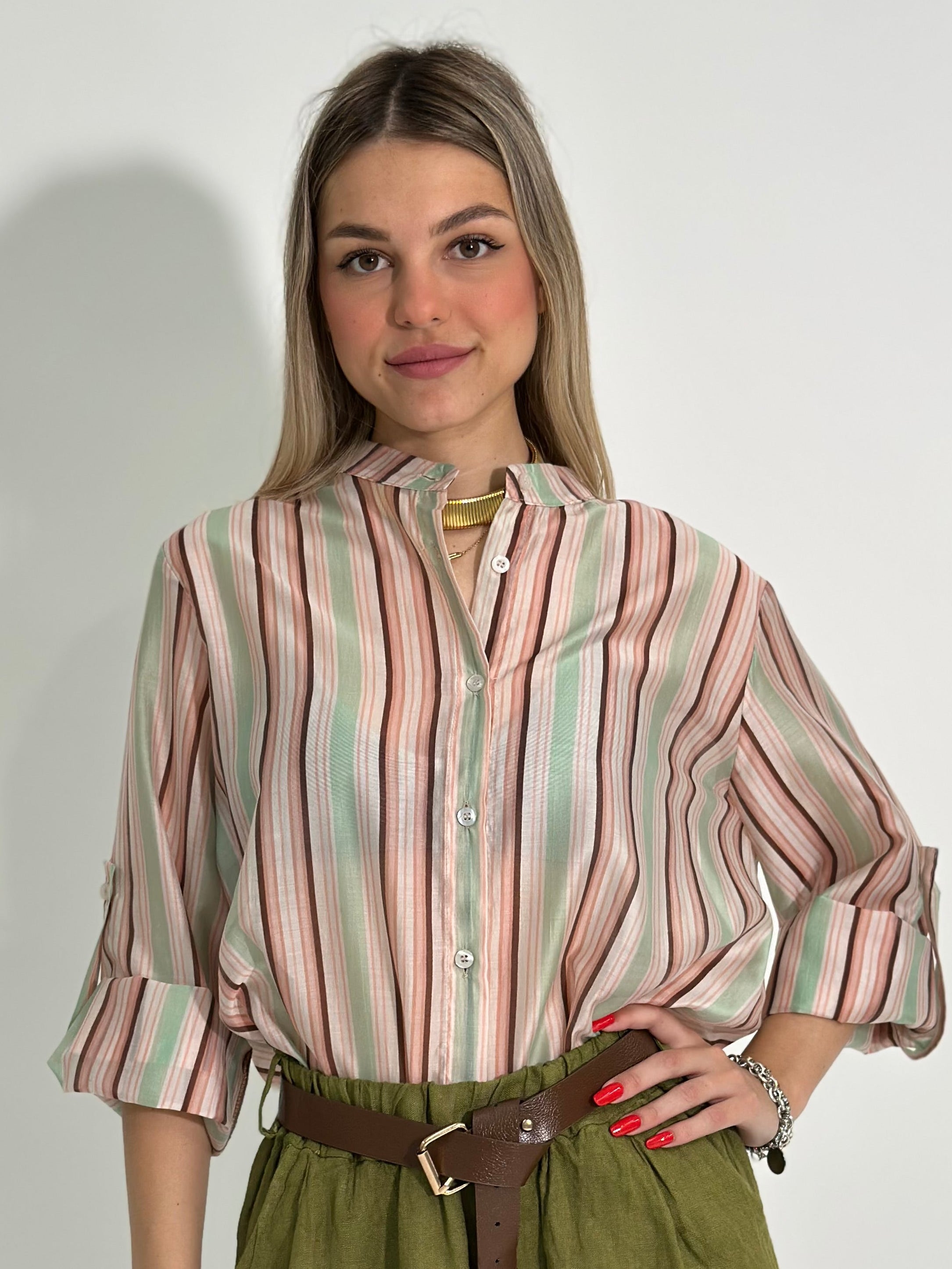 Camicia soft over 5592 ROSA