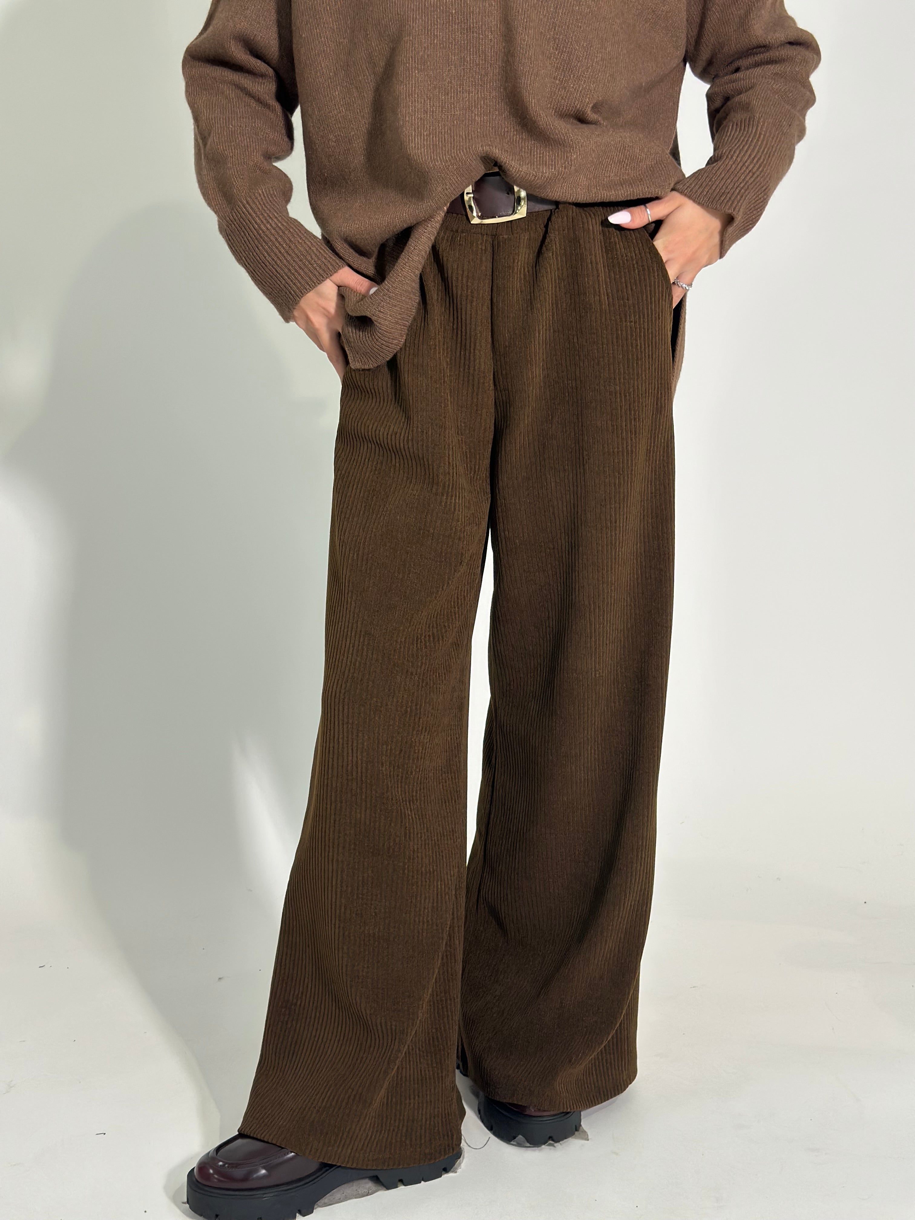 Pantalone costina 6156 MORO