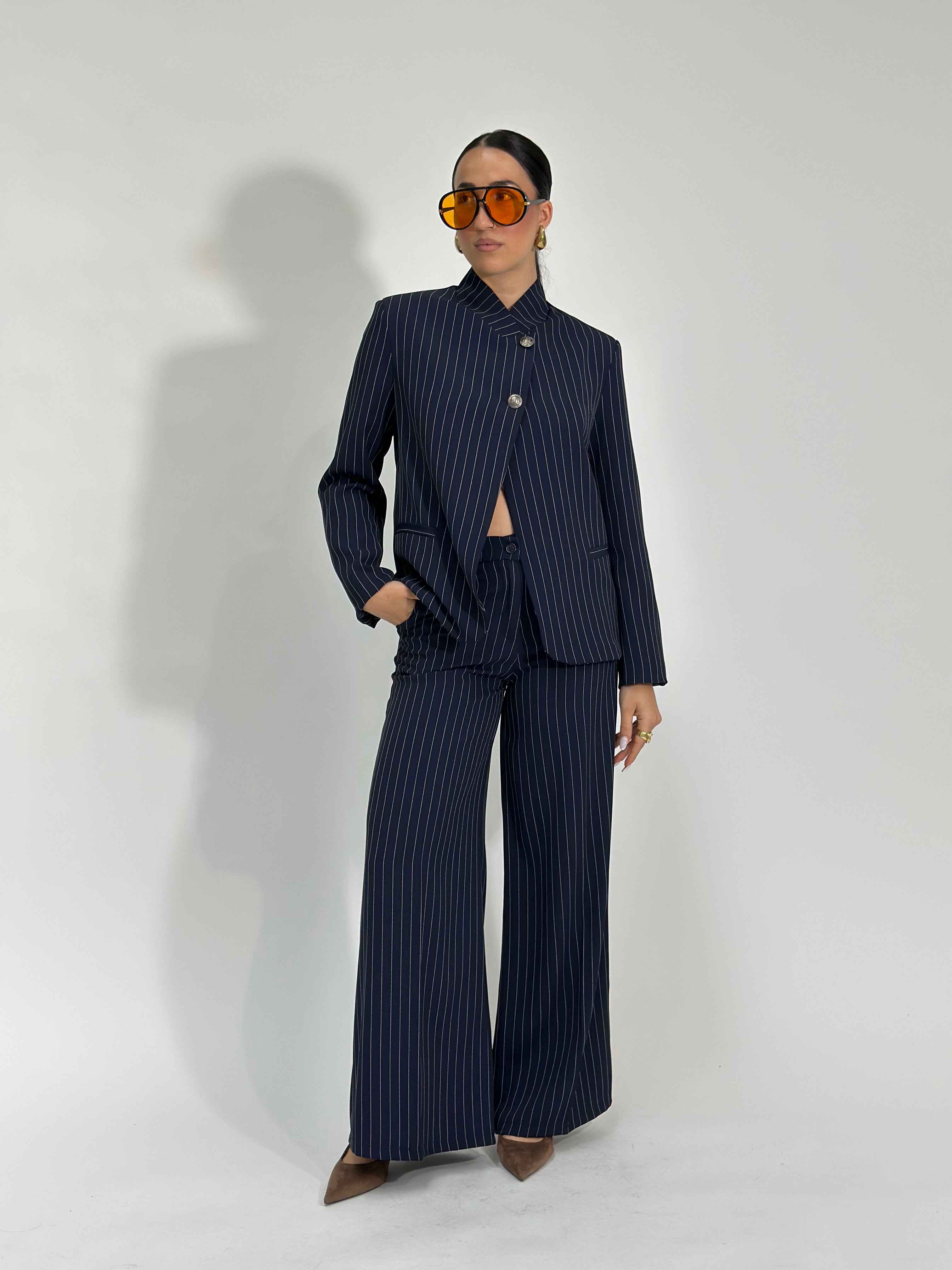 Pantalone gessato palazzo 6093