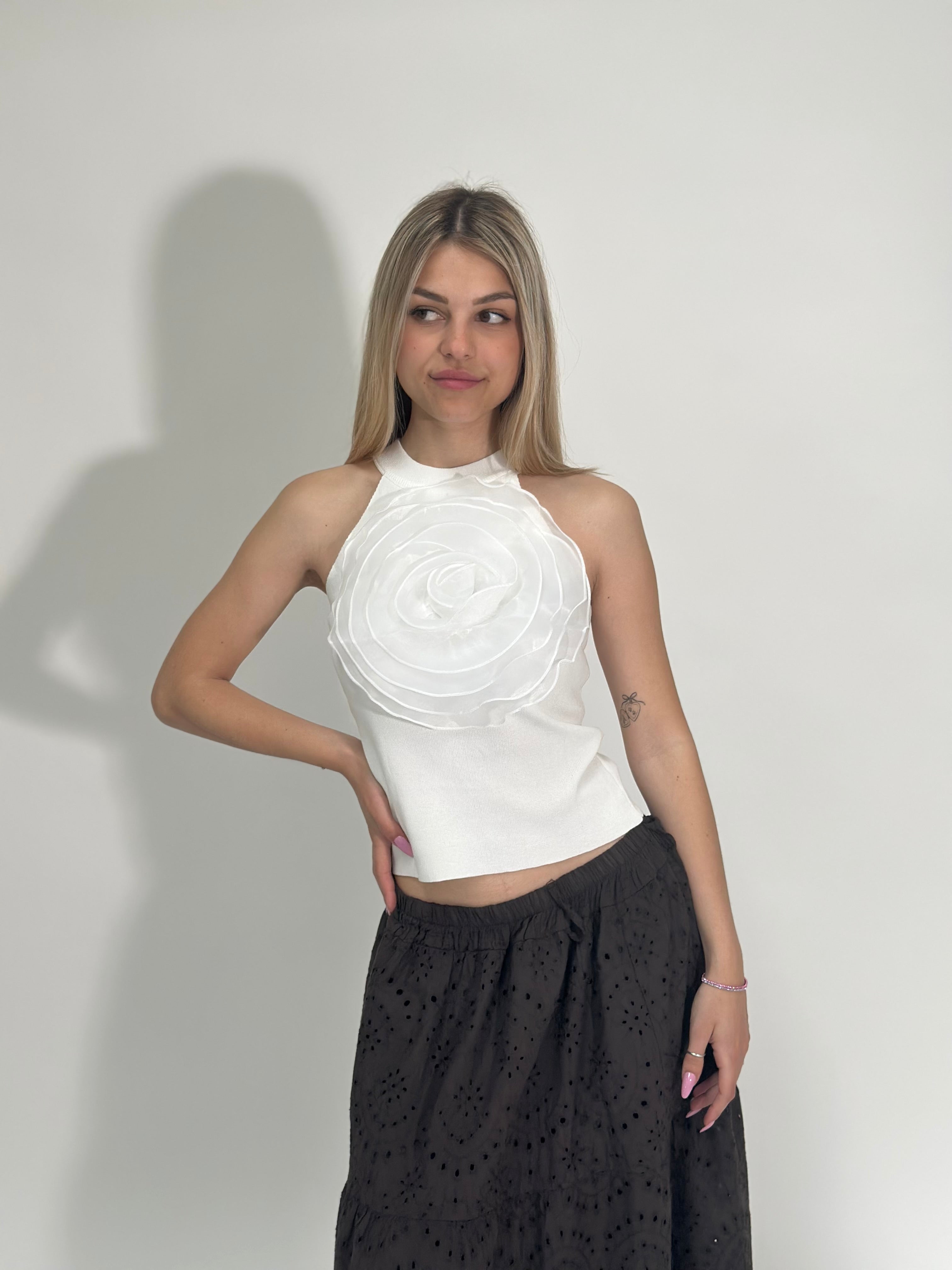 Top rosa 5626 BIANCO