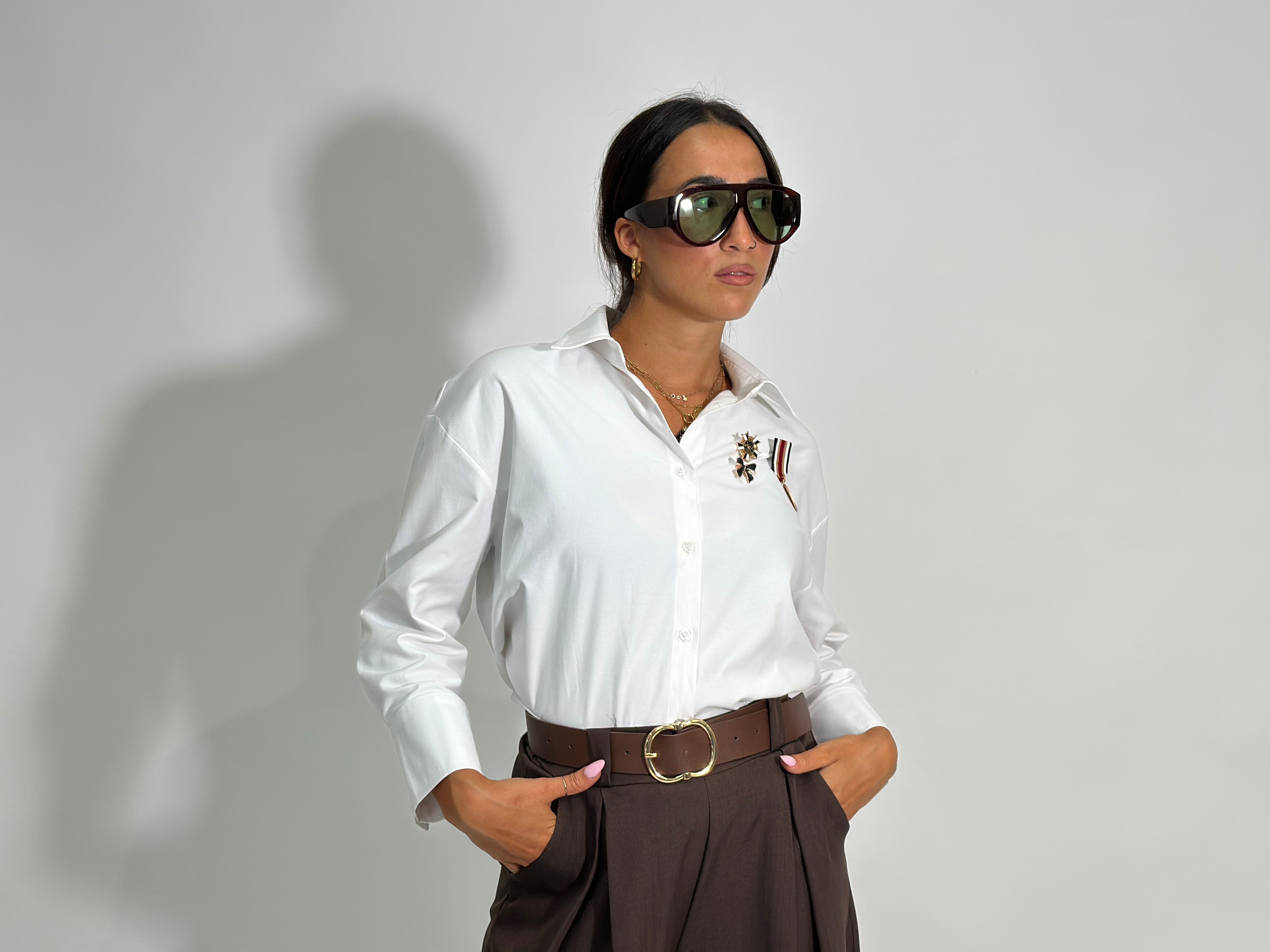 Camicia spille 707 BIANCO