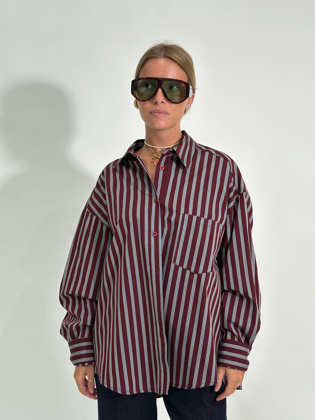 Camicia bastoncino 5500 BURGUNDY