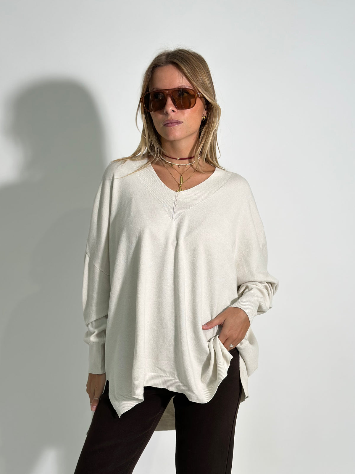 Maglia over M6010 PANNA