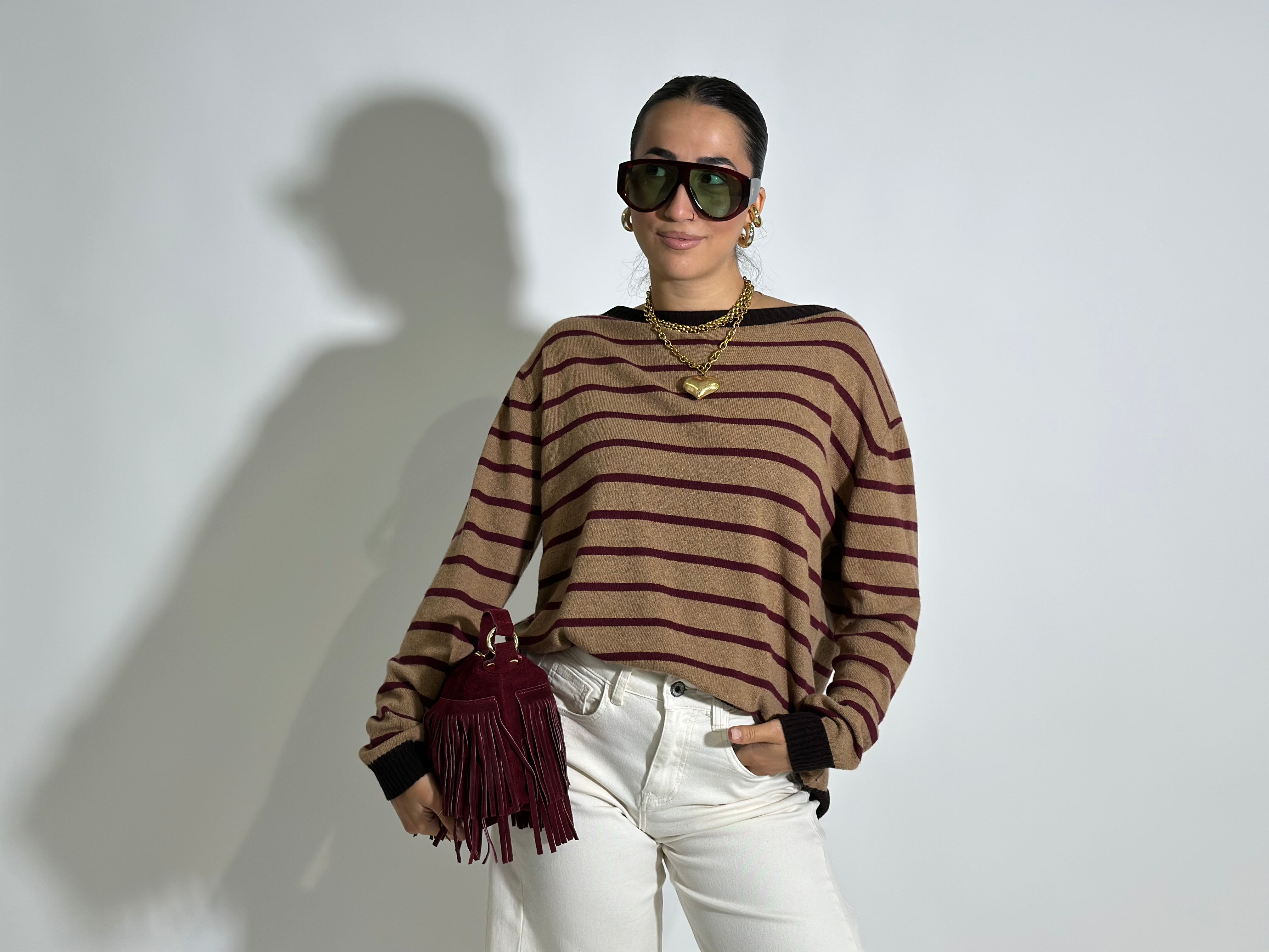 Maglia Cashmere blend 10207 CAMEL