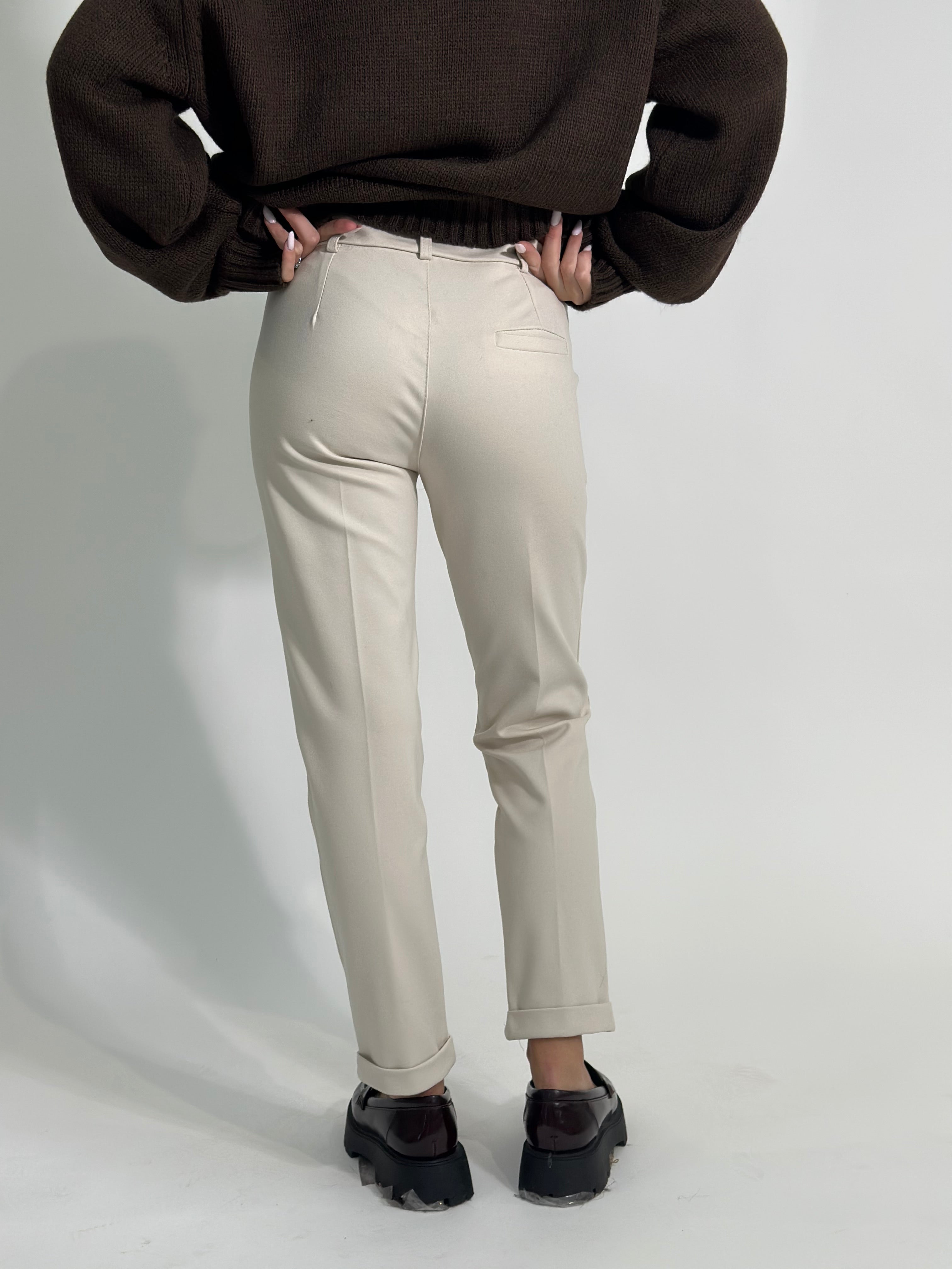 Pantalone cuore 5582 PANNA