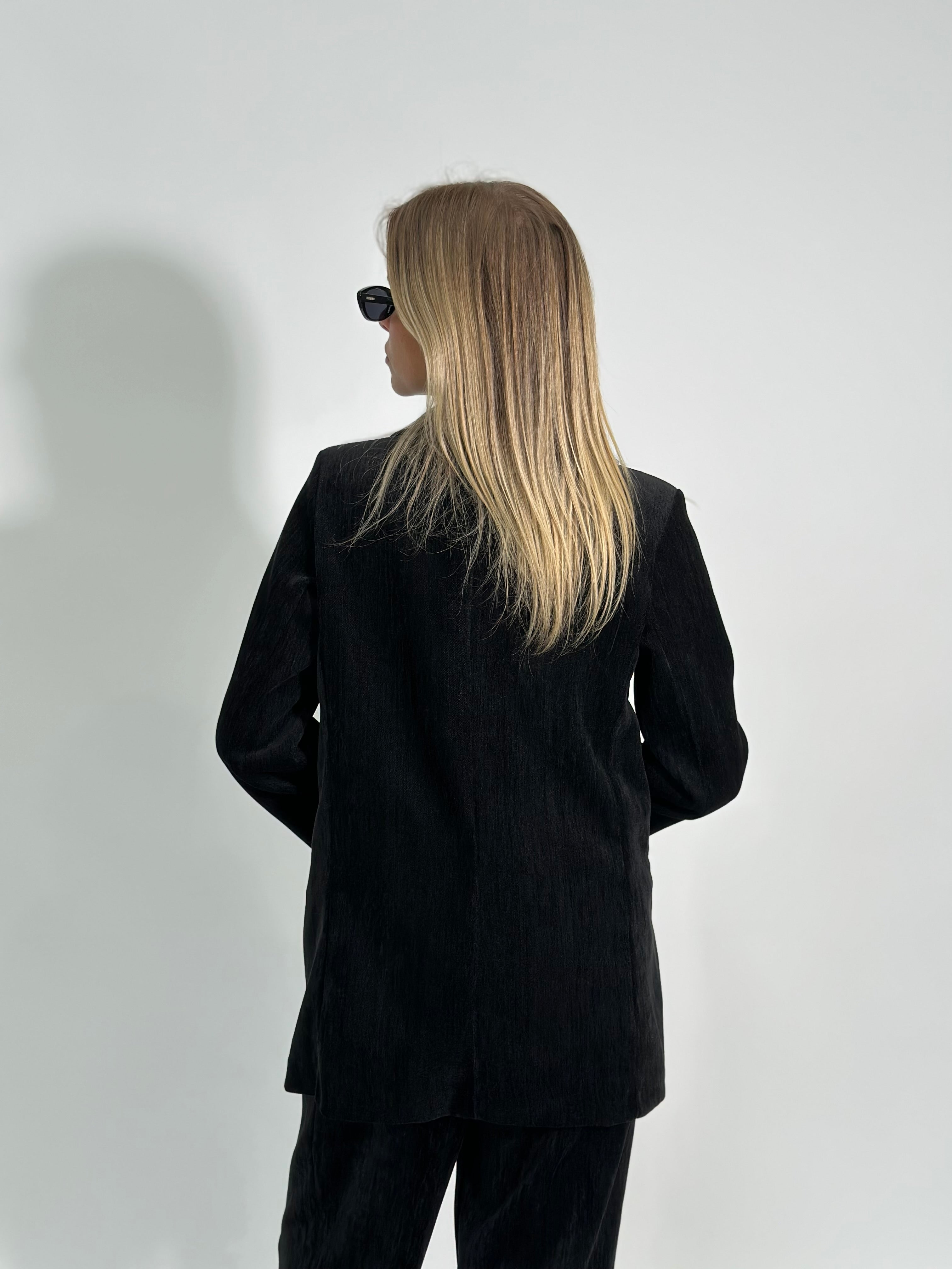 Giacca velour 812 NERO