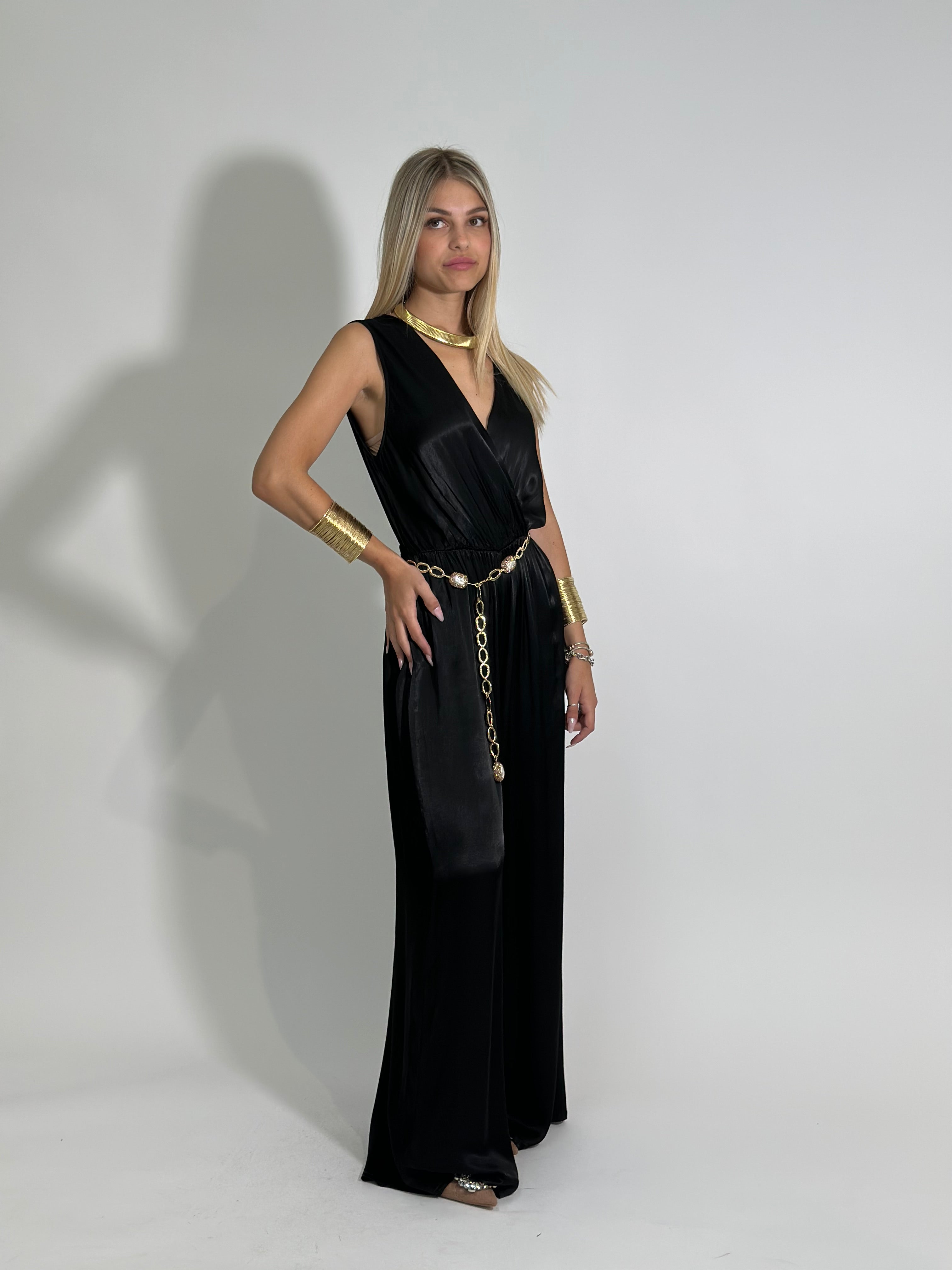 Tuta satin 6508 NERO